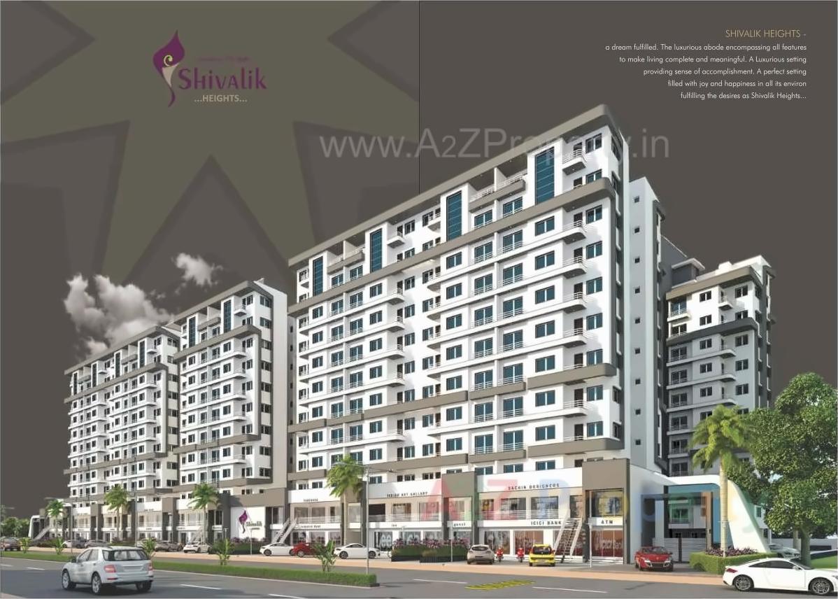 3D Elevation of real estate project Shivalik Heights located at Tavra, Bharuch, Gujarat