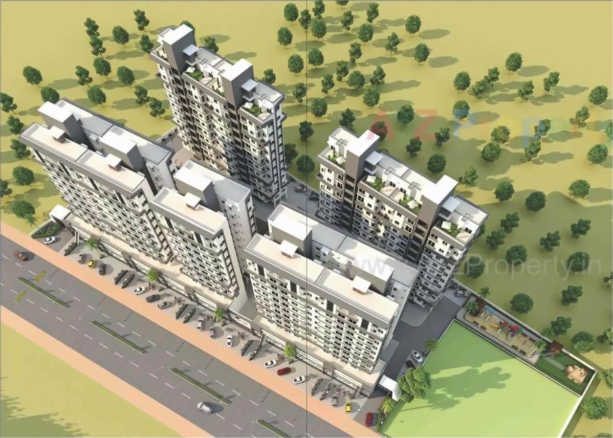 3D Elevation of real estate project Shivalik Heights located at Tavra, Bharuch, Gujarat