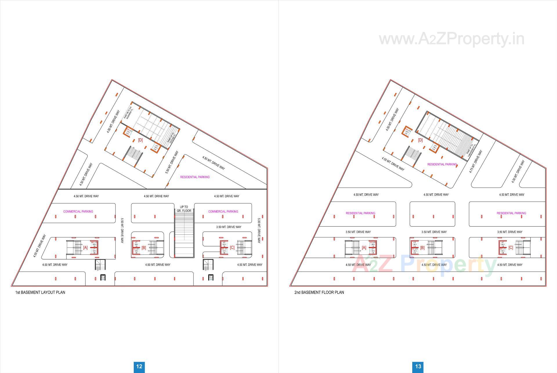 Layout of real estate project Shivalik Rivera located at Zadeshwar, Bharuch, Gujarat