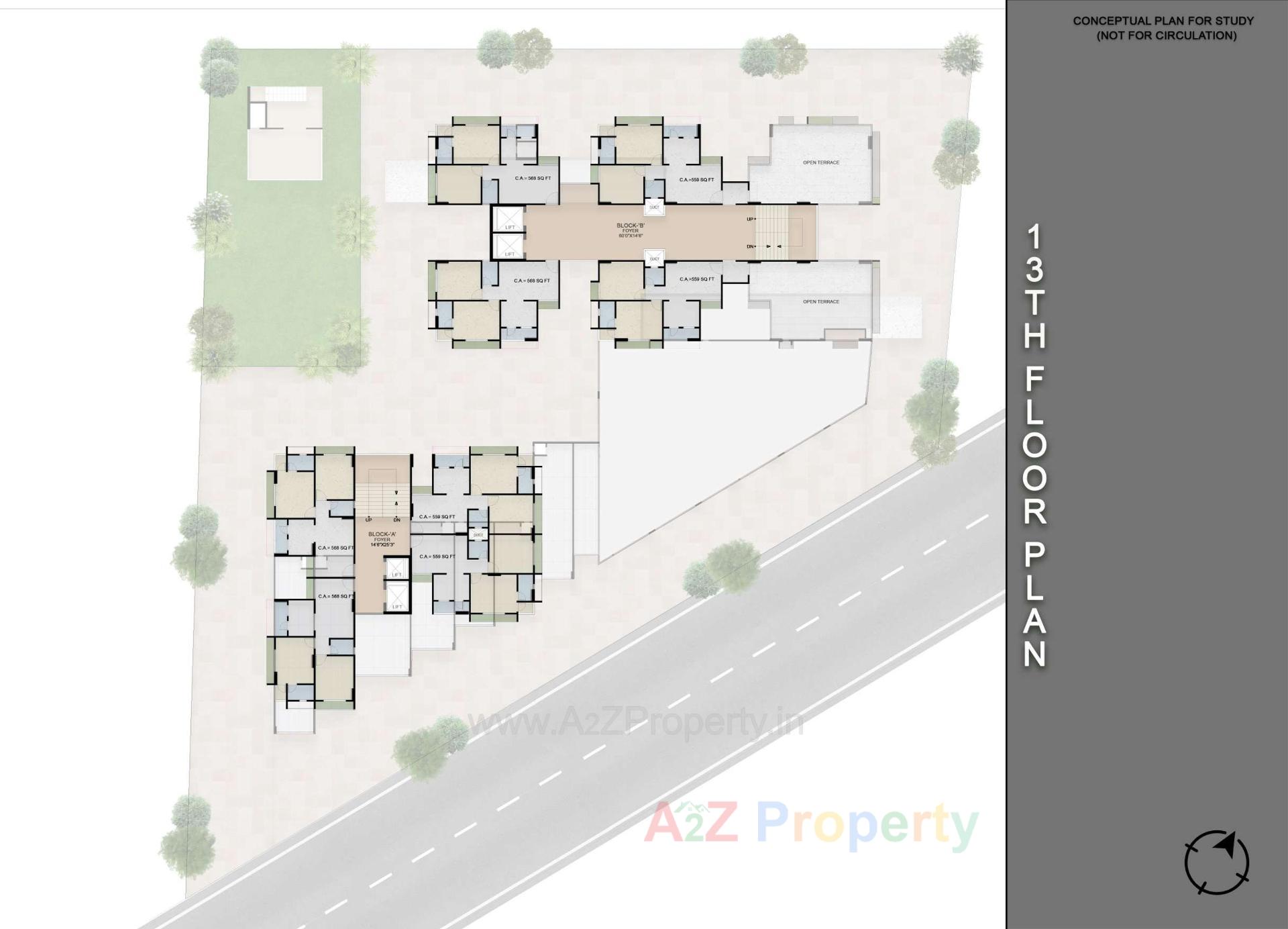 Layout of real estate project Shree Skyz located at Vadadala, Bharuch, Gujarat