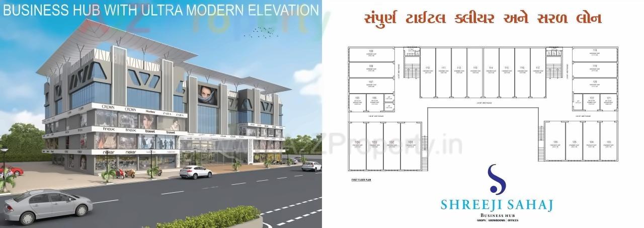  of real estate project Shreeji Sahaj Business Hub located at Zadeshwar, Bharuch, Gujarat
