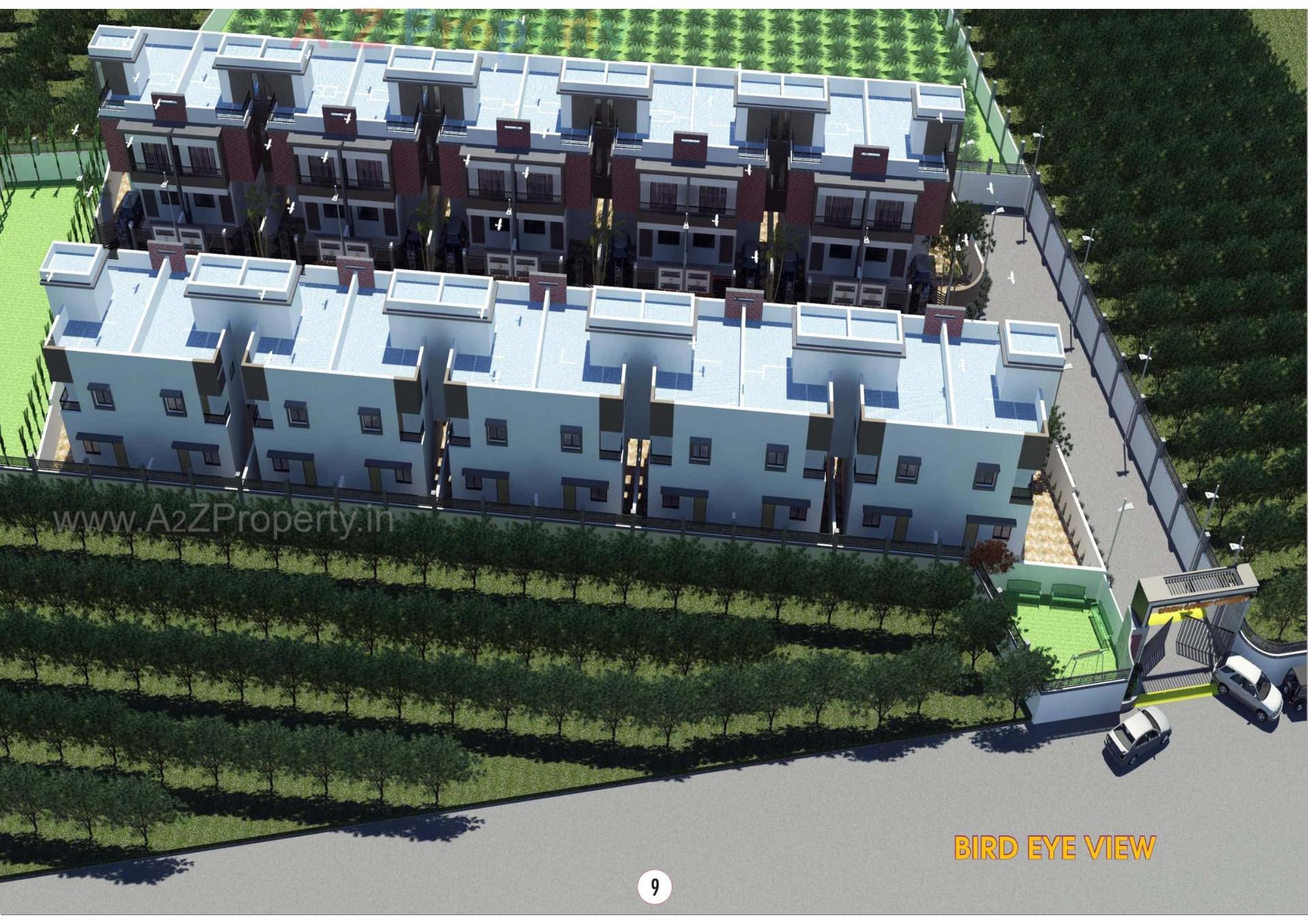 3D Elevation of real estate project Shubh Sanket Serenity located at Tavara, Bharuch, Gujarat