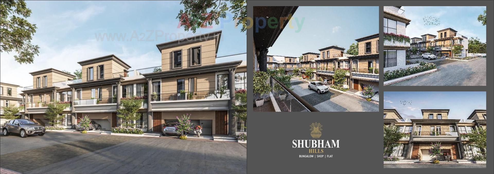 3D Elevation of real estate project Shubham Hills located at Tavra, Bharuch, Gujarat