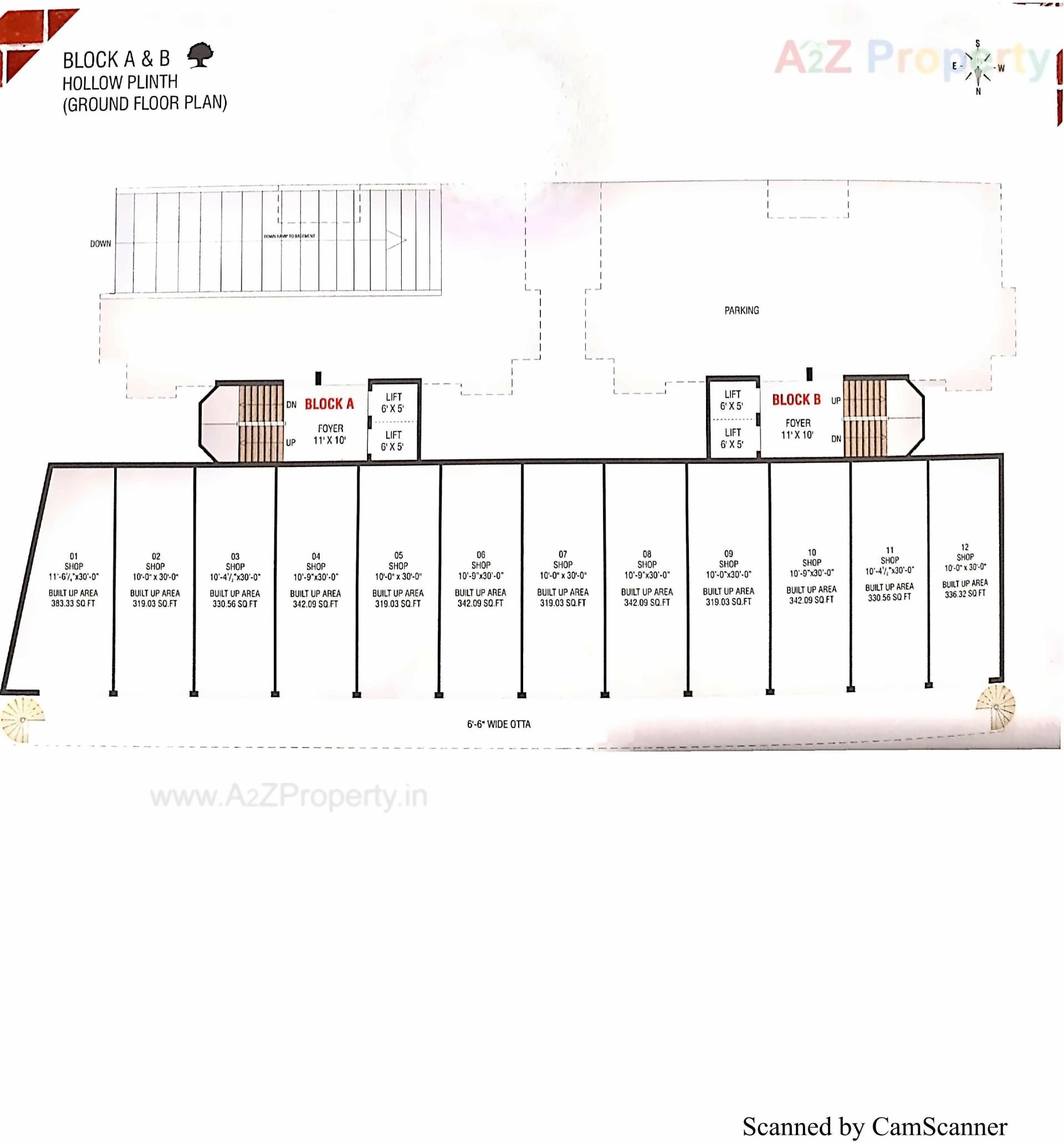 Layout of real estate project Silver Kalp located at Tavra, Bharuch, Gujarat