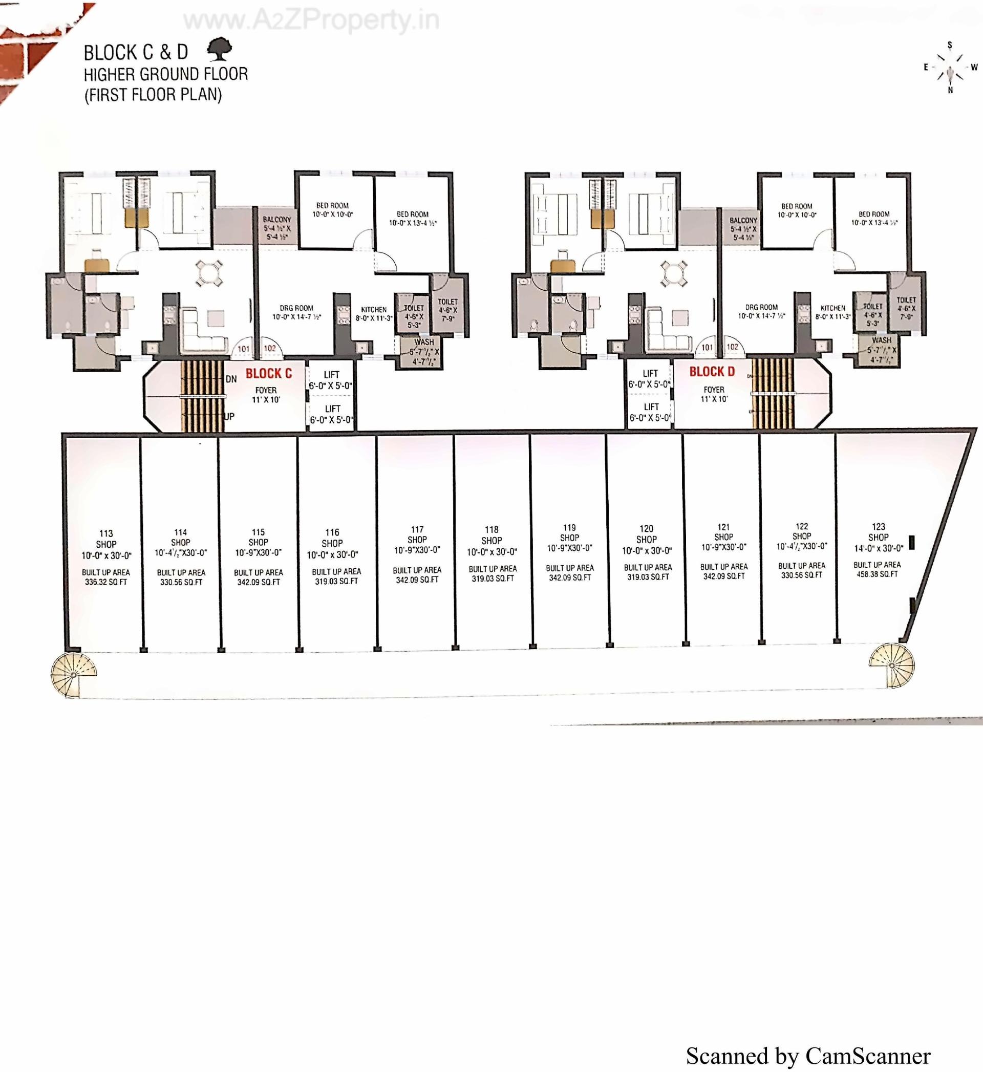 Layout of real estate project Silver Kalp located at Tavra, Bharuch, Gujarat