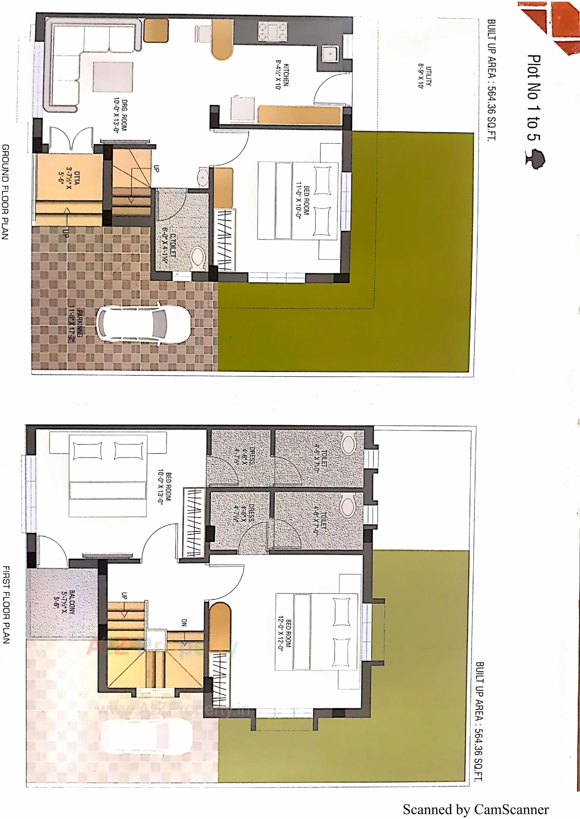 Layout of real estate project Silver Kalp located at Tavra, Bharuch, Gujarat