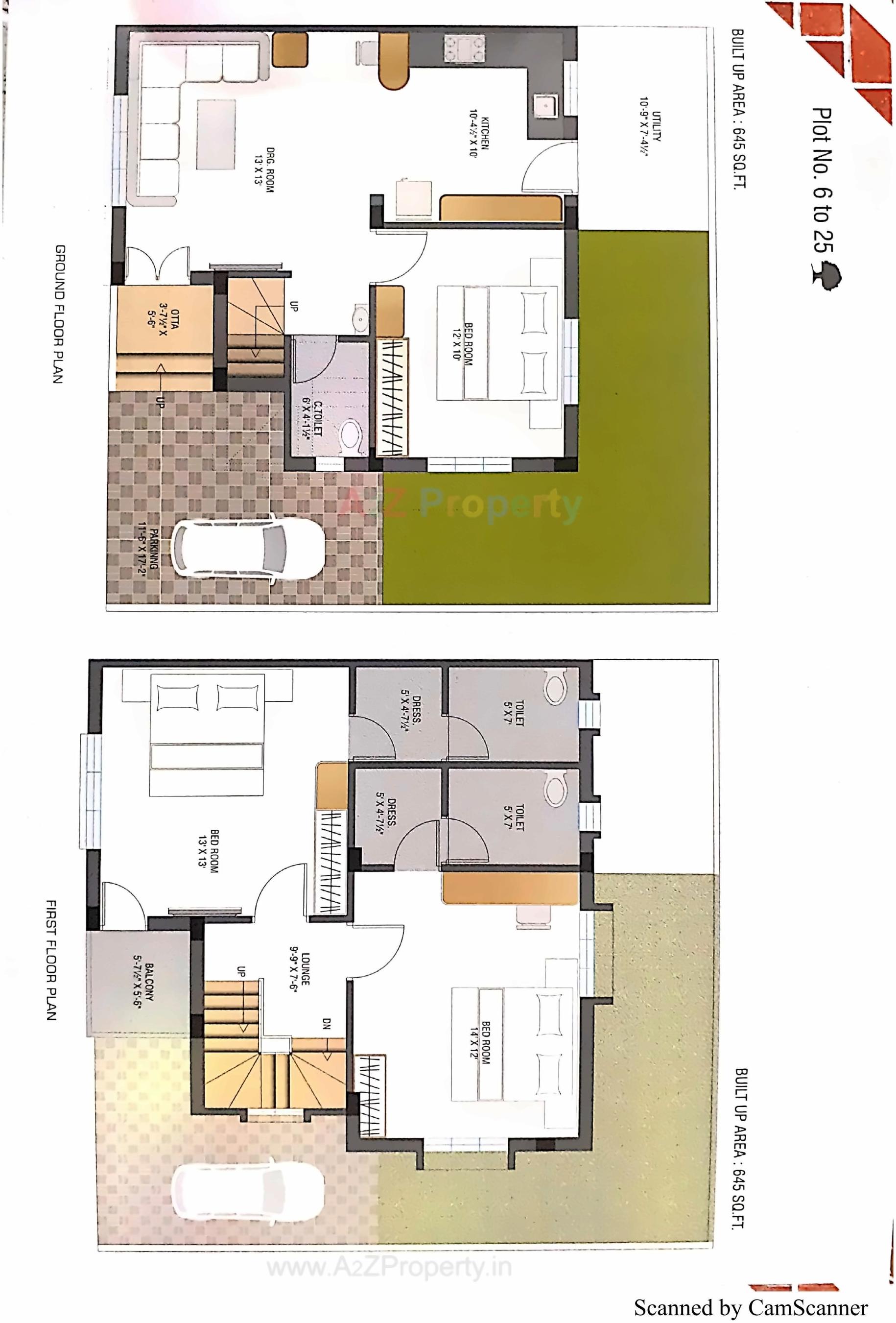 Layout of real estate project Silver Kalp located at Tavra, Bharuch, Gujarat