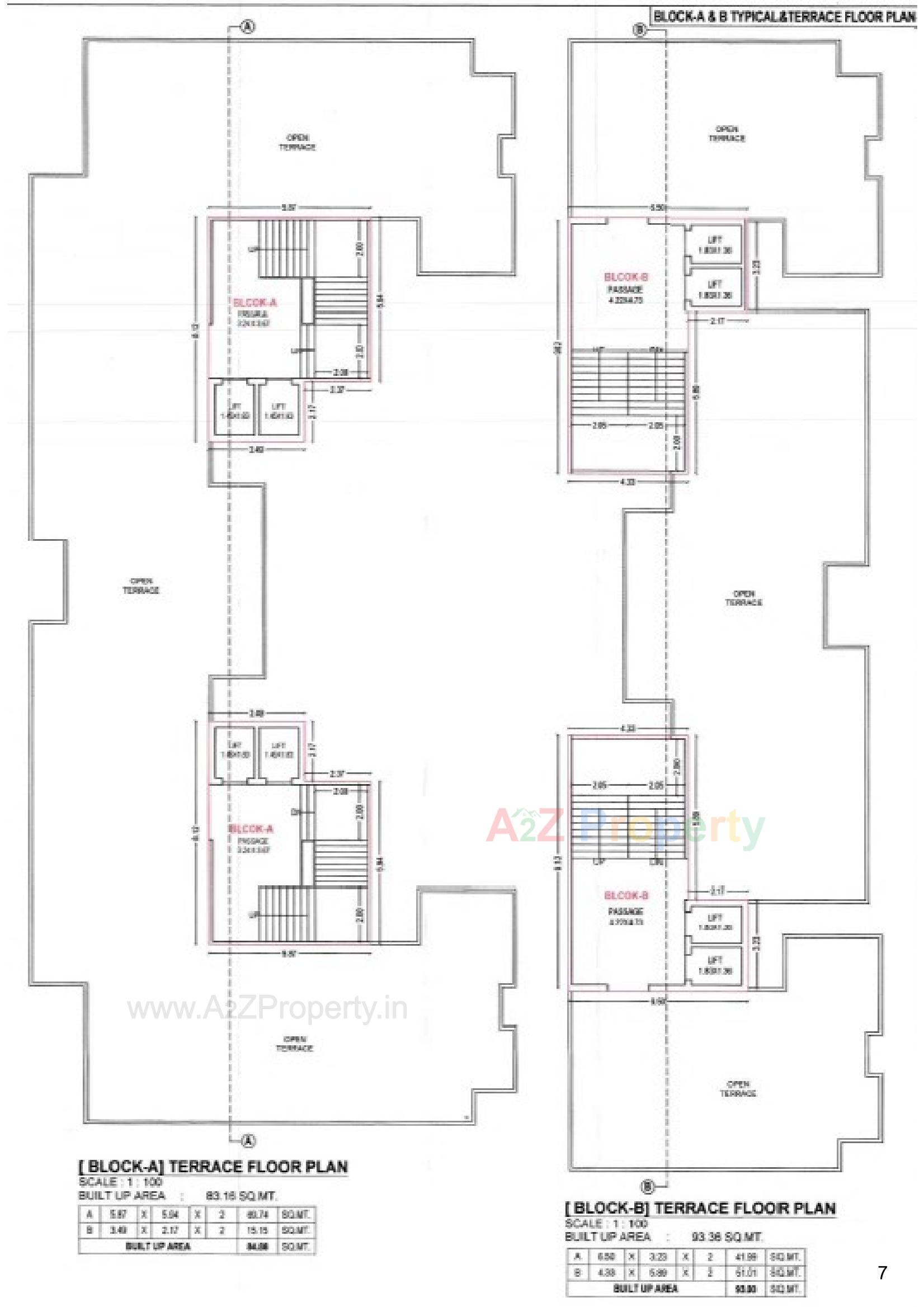 Layout of real estate project Sky Heights located at Nandelav, Bharuch, Gujarat