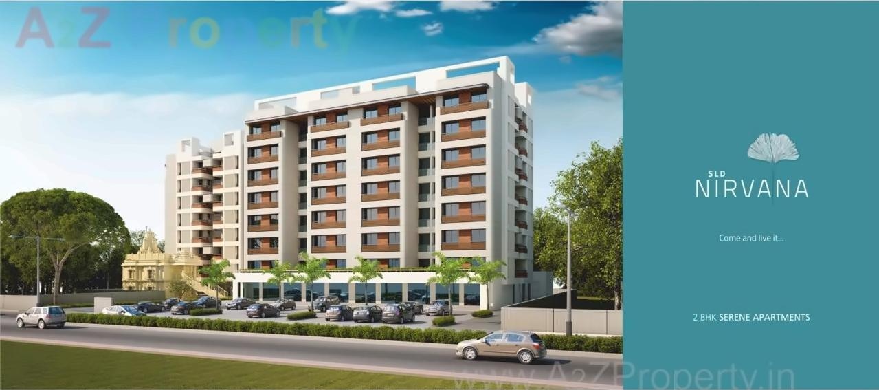 3D Elevation of real estate project Sld Nirvana located at Zadeshwar, Bharuch, Gujarat
