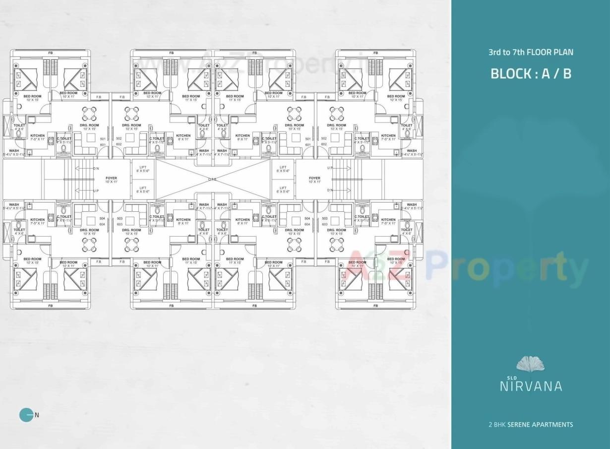 Layout of real estate project Sld Nirvana located at Zadeshwar, Bharuch, Gujarat