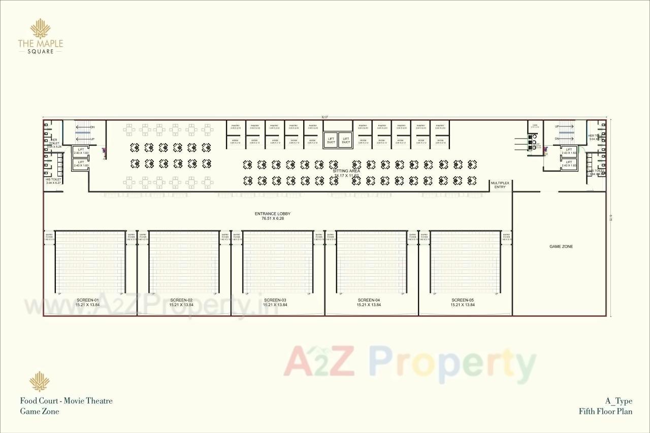 Layout of real estate project The Maple Square located at Bharuch, Bharuch, Gujarat