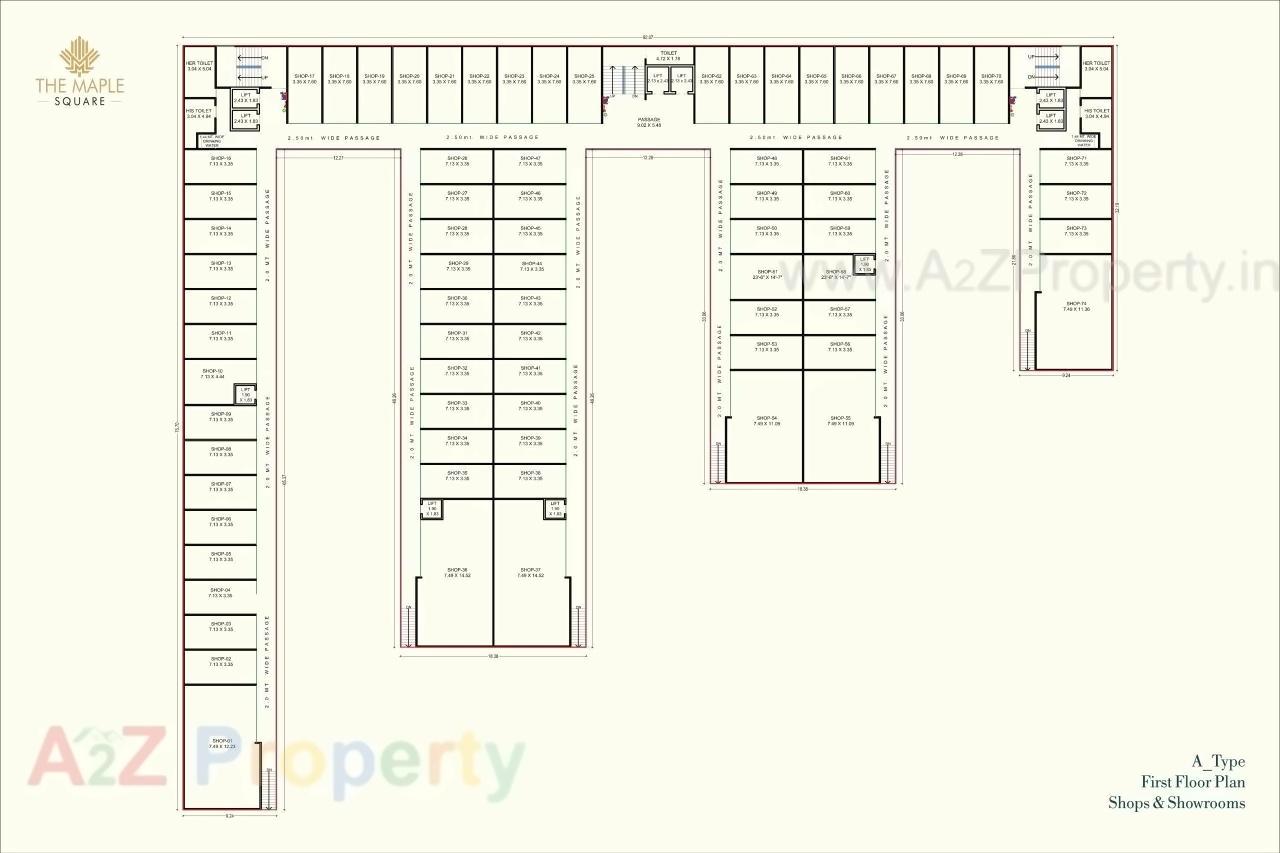 Layout of real estate project The Maple Square located at Bharuch, Bharuch, Gujarat