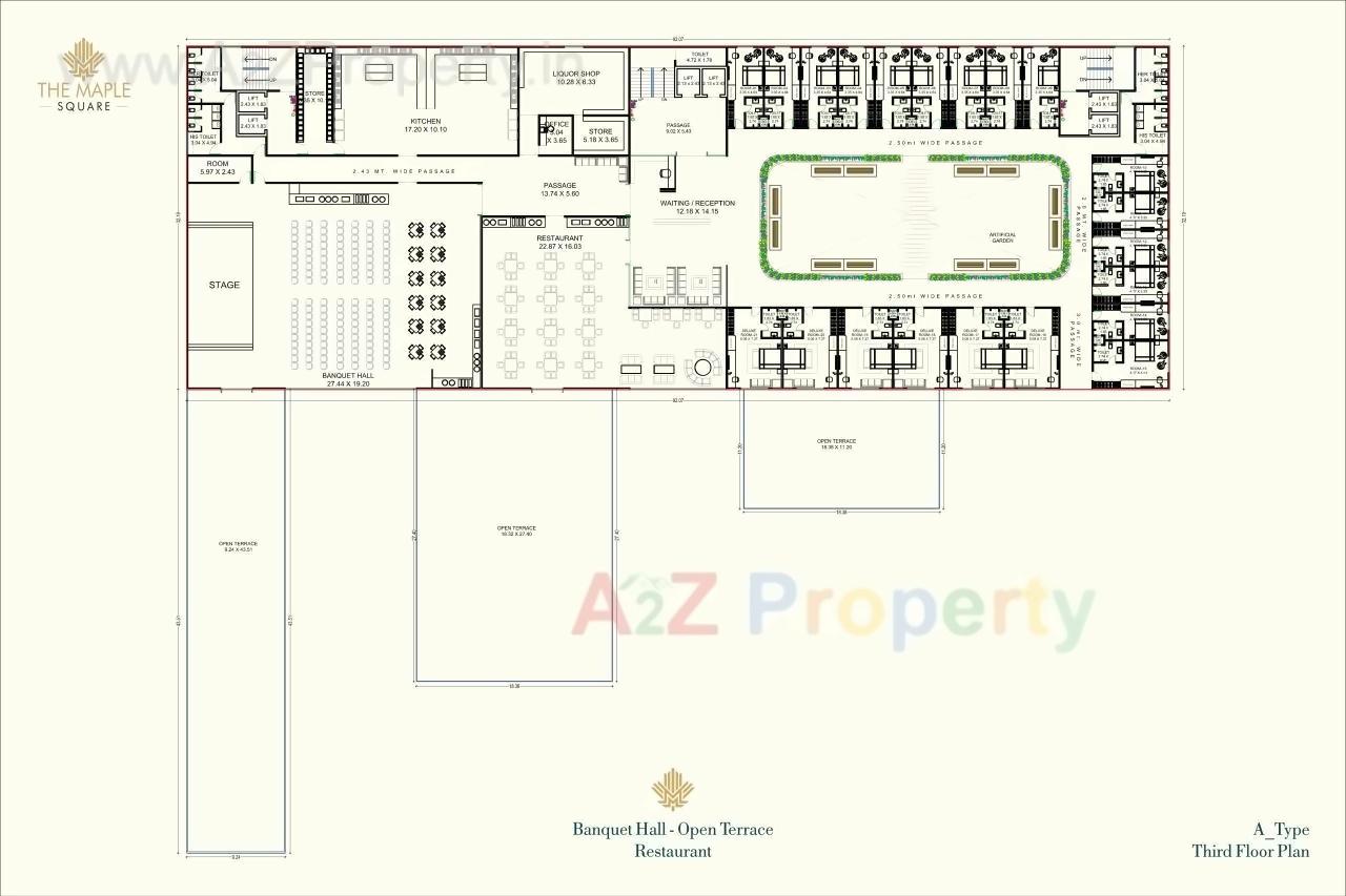 Layout of real estate project The Maple Square located at Bharuch, Bharuch, Gujarat