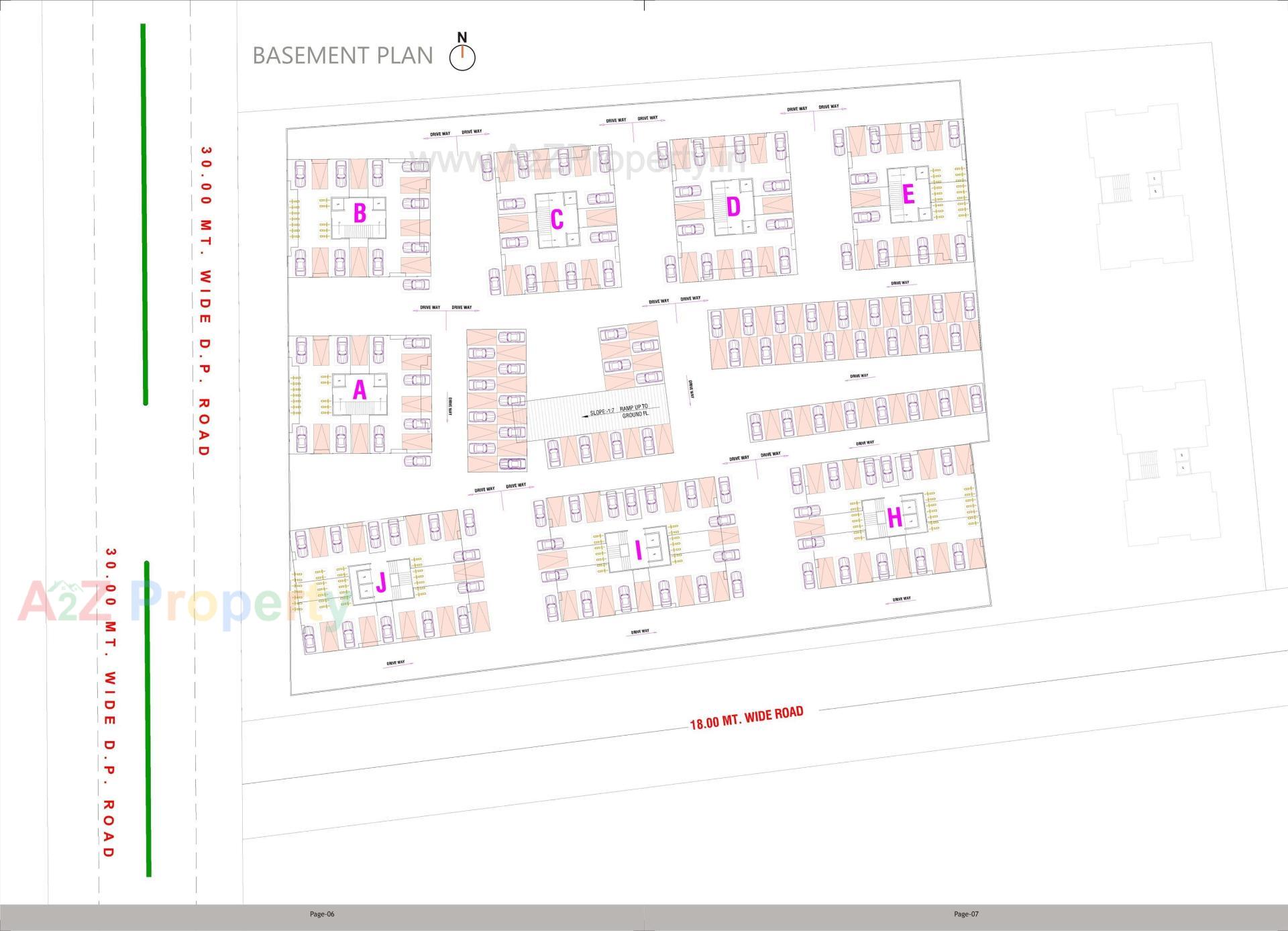 Layout of real estate project Tulsi Glorious located at Nandelav, Bharuch, Gujarat