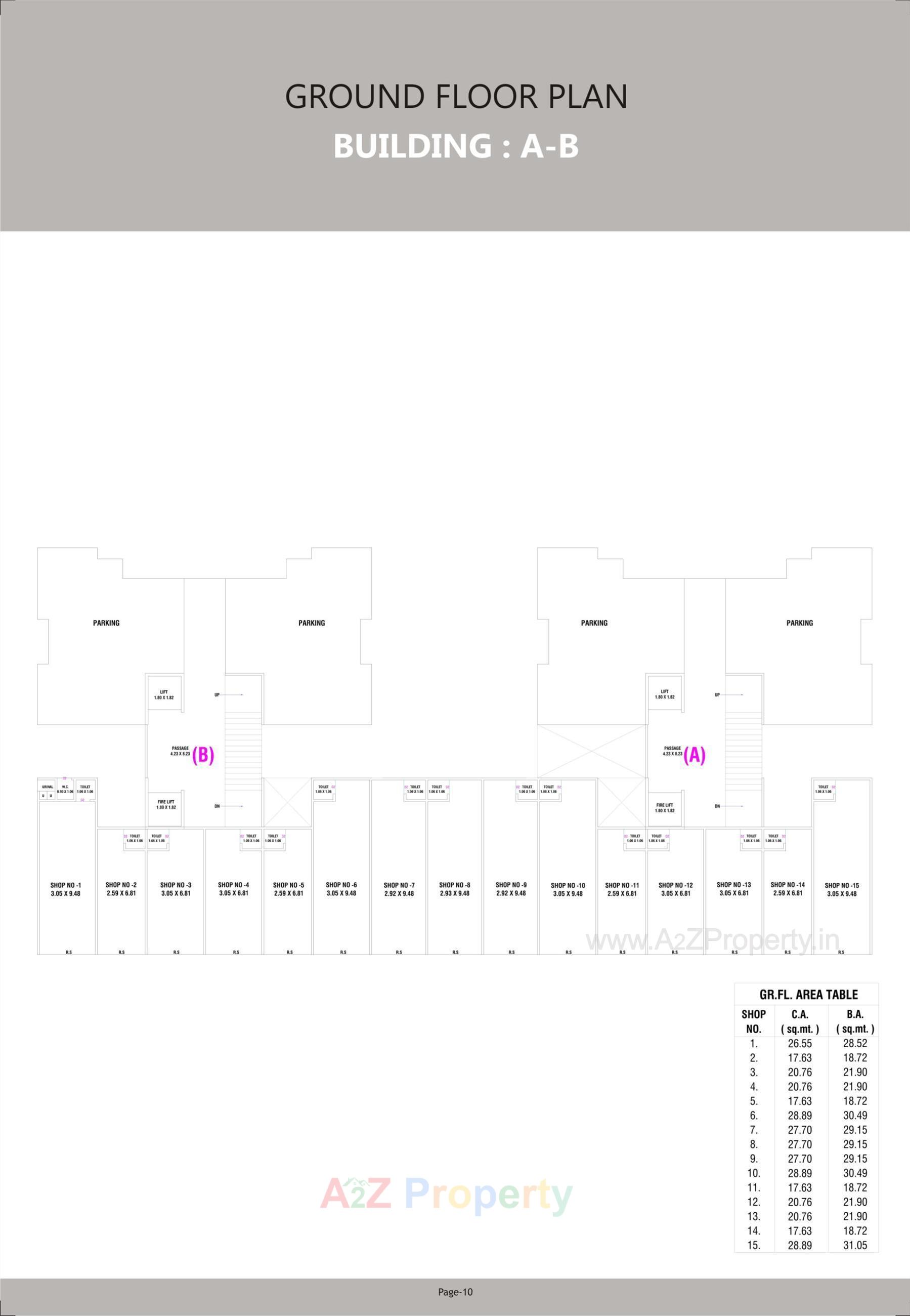 Layout of real estate project Tulsi Glorious located at Nandelav, Bharuch, Gujarat