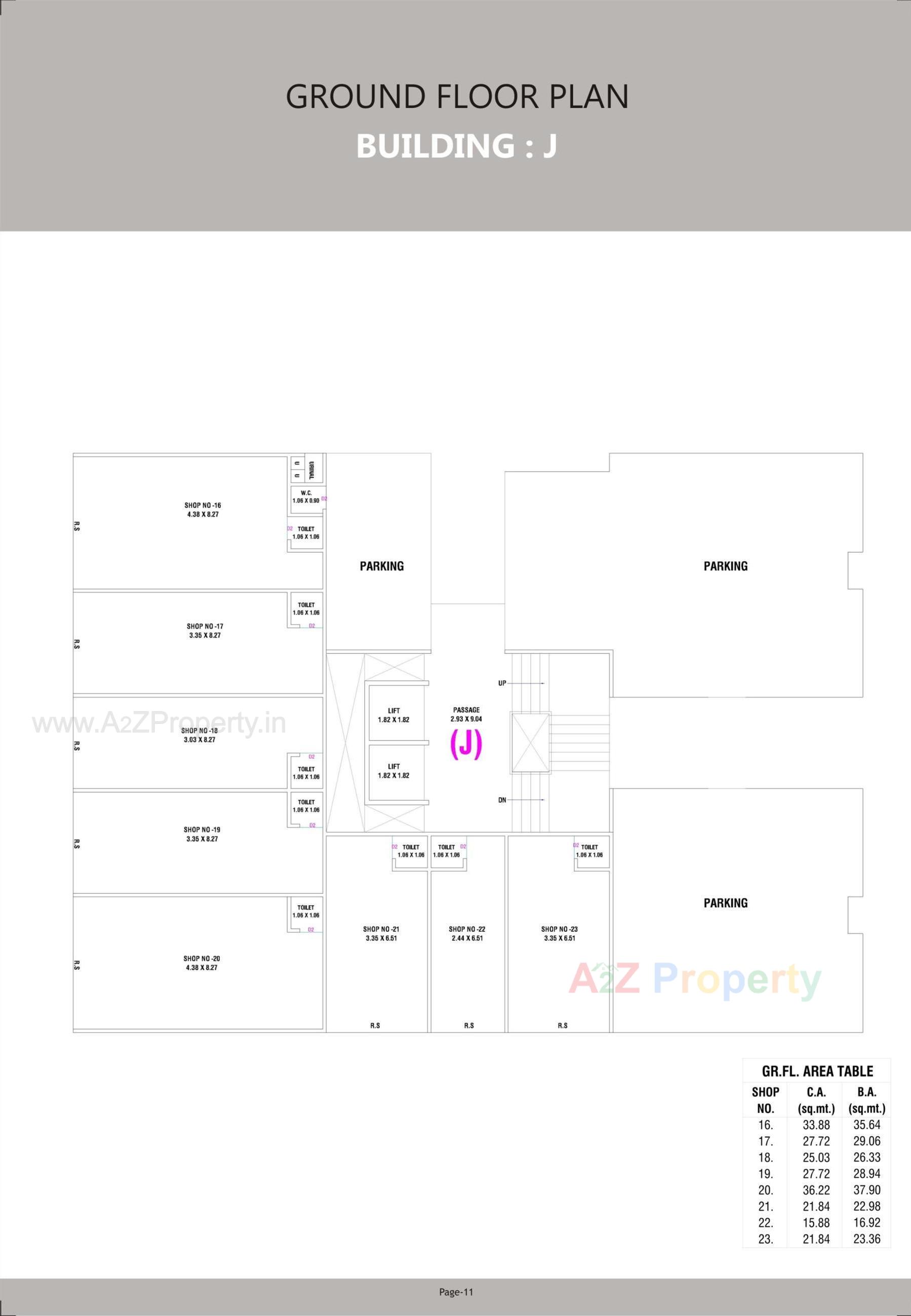 Layout of real estate project Tulsi Glorious located at Nandelav, Bharuch, Gujarat