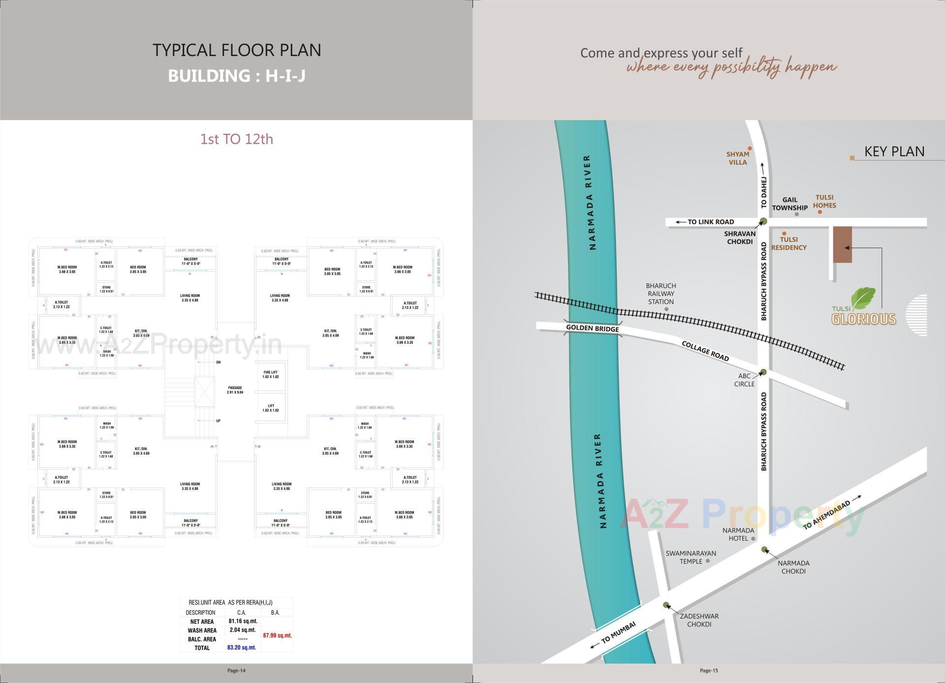  of real estate project Tulsi Glorious located at Nandelav, Bharuch, Gujarat