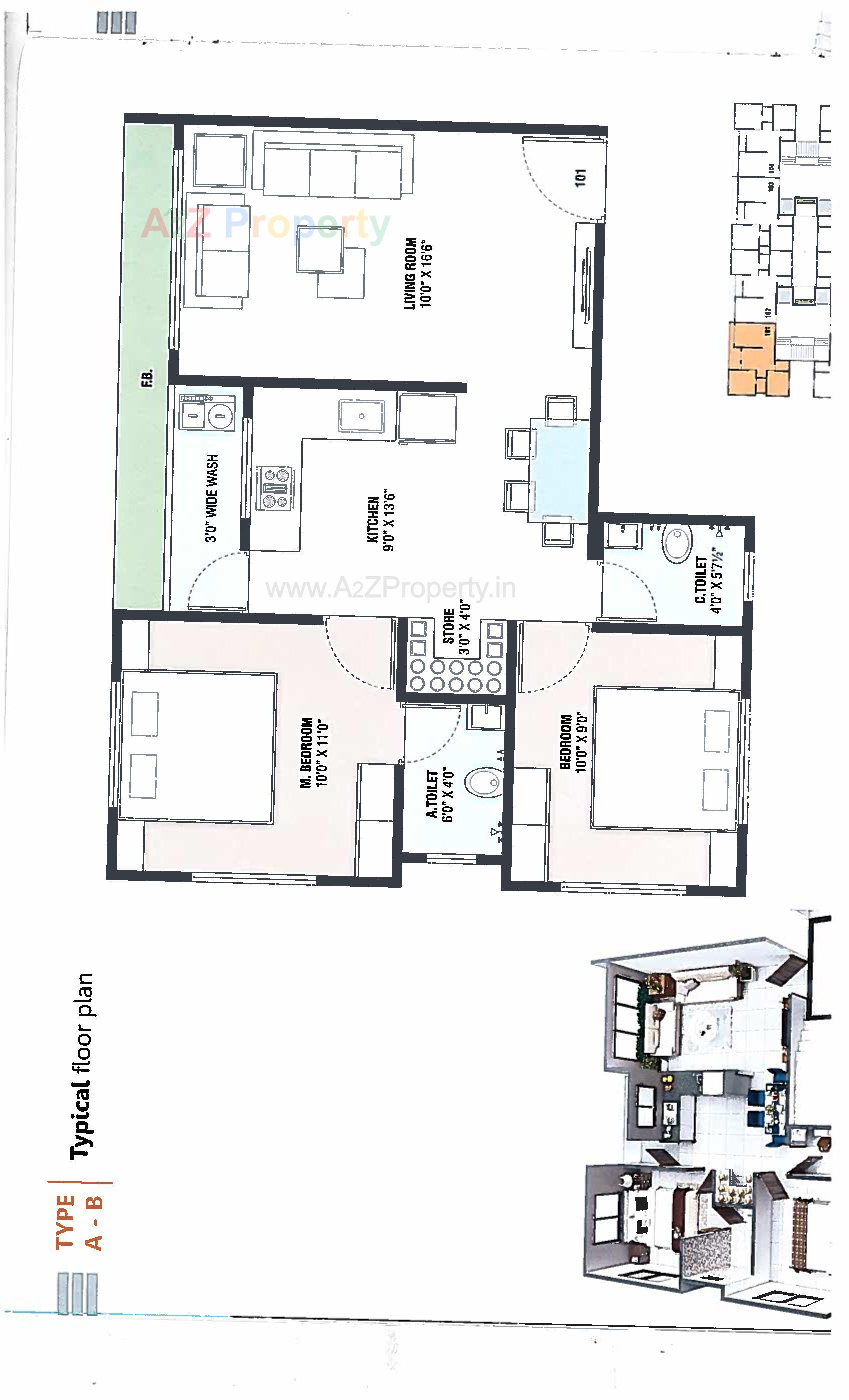 Layout of real estate project Tulsi Homes located at Umaraj, Bharuch, Gujarat
