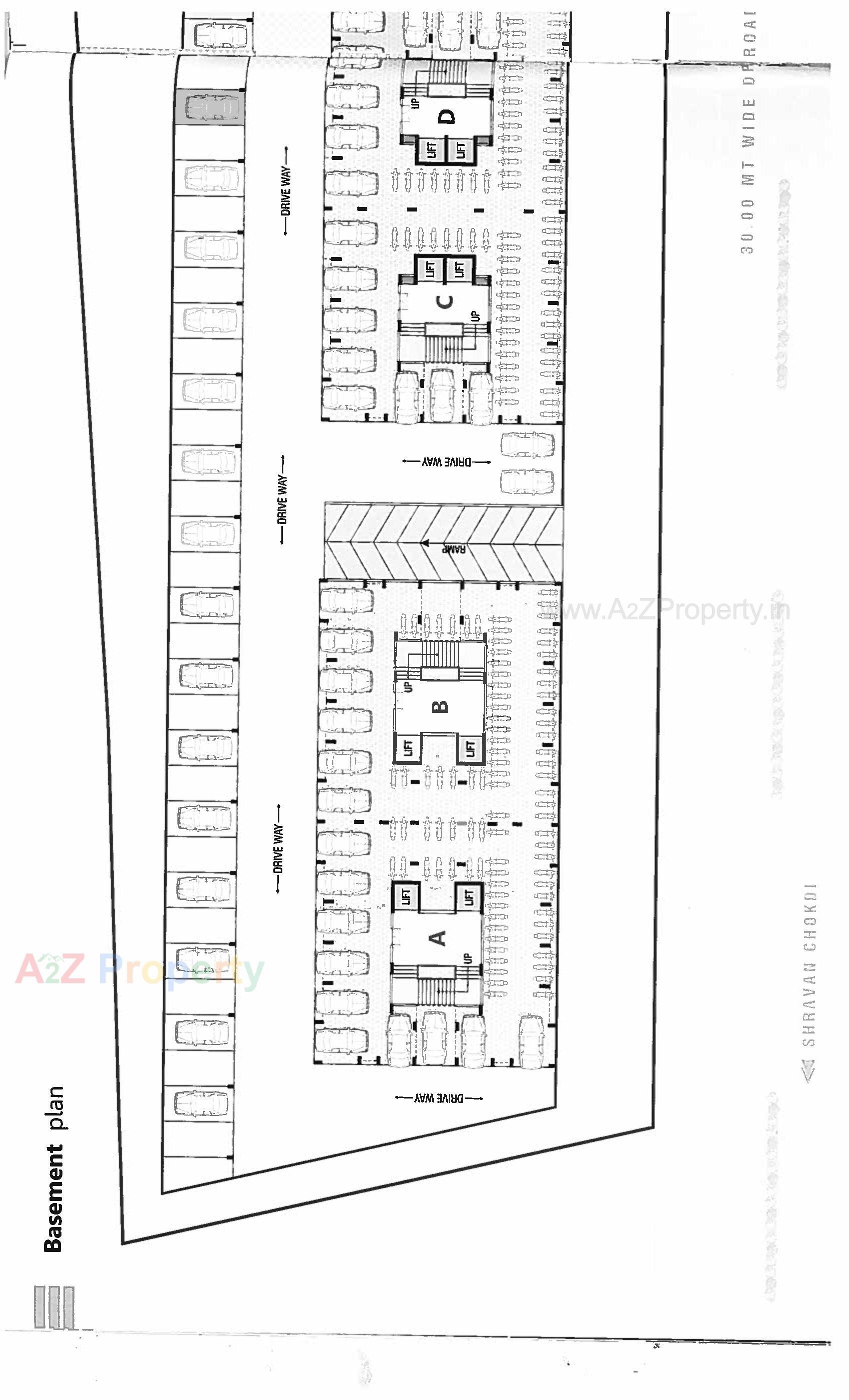Layout of real estate project Tulsi Homes located at Umaraj, Bharuch, Gujarat