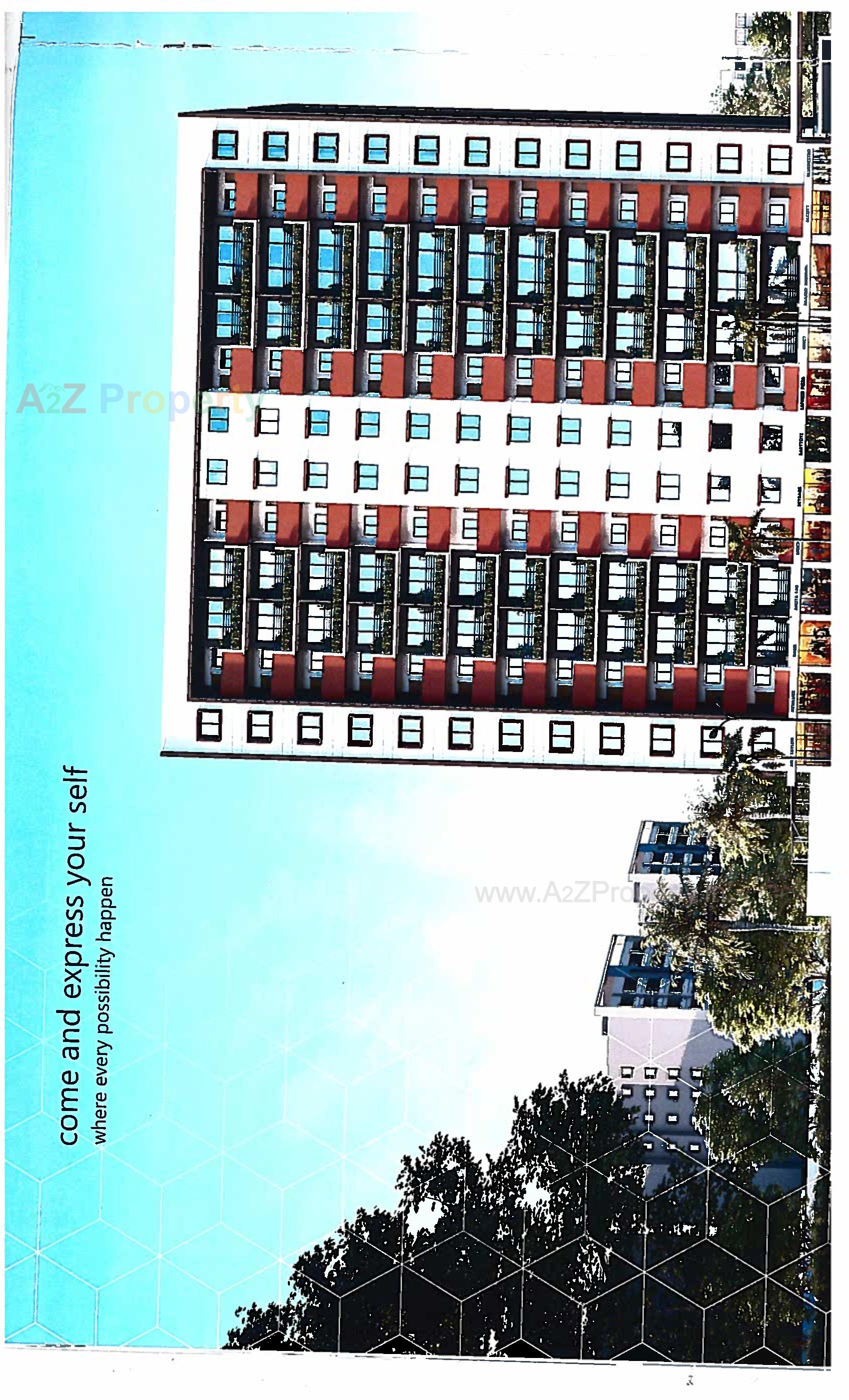 3D Elevation of real estate project Tulsi Homes located at Umaraj, Bharuch, Gujarat