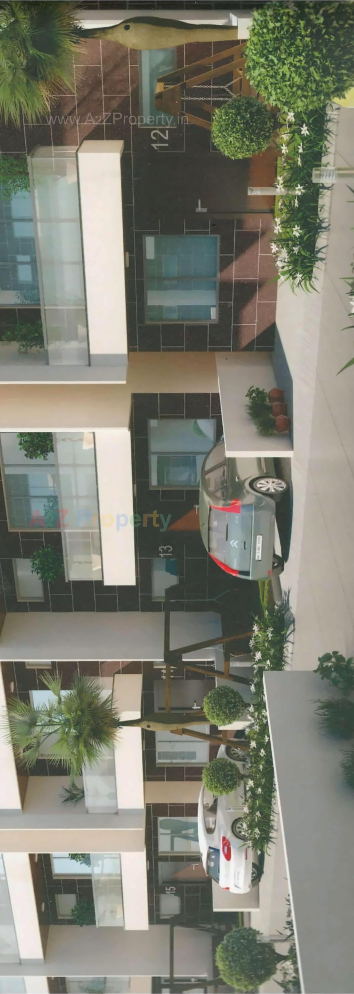 3D Elevation of real estate project Tulsi Villa / Square located at Ankleshwar, Bharuch, Gujarat