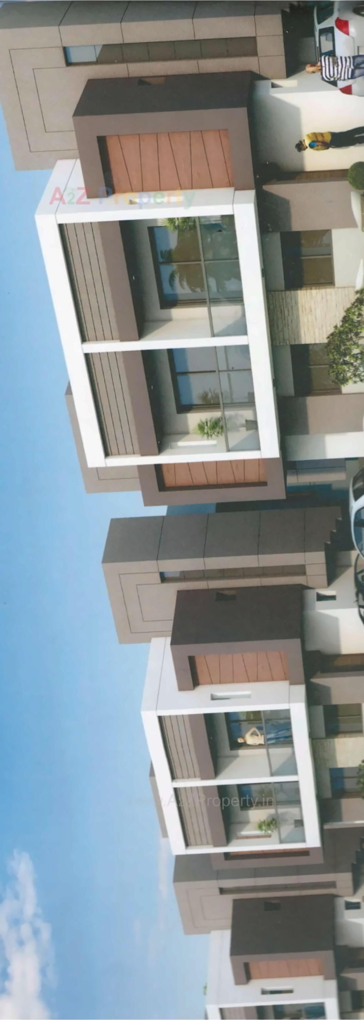 3D Elevation of real estate project Tulsi Villa / Square located at Ankleshwar, Bharuch, Gujarat