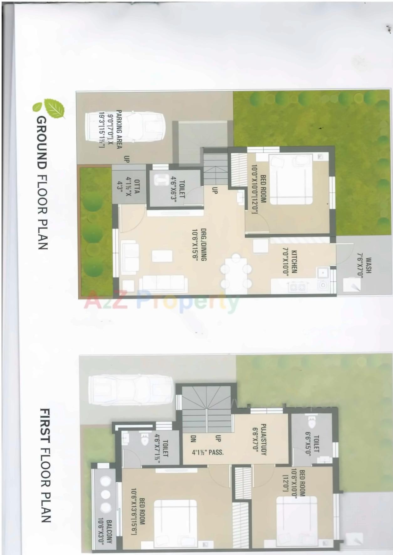 Layout of real estate project Tulsi Villa / Square located at Ankleshwar, Bharuch, Gujarat