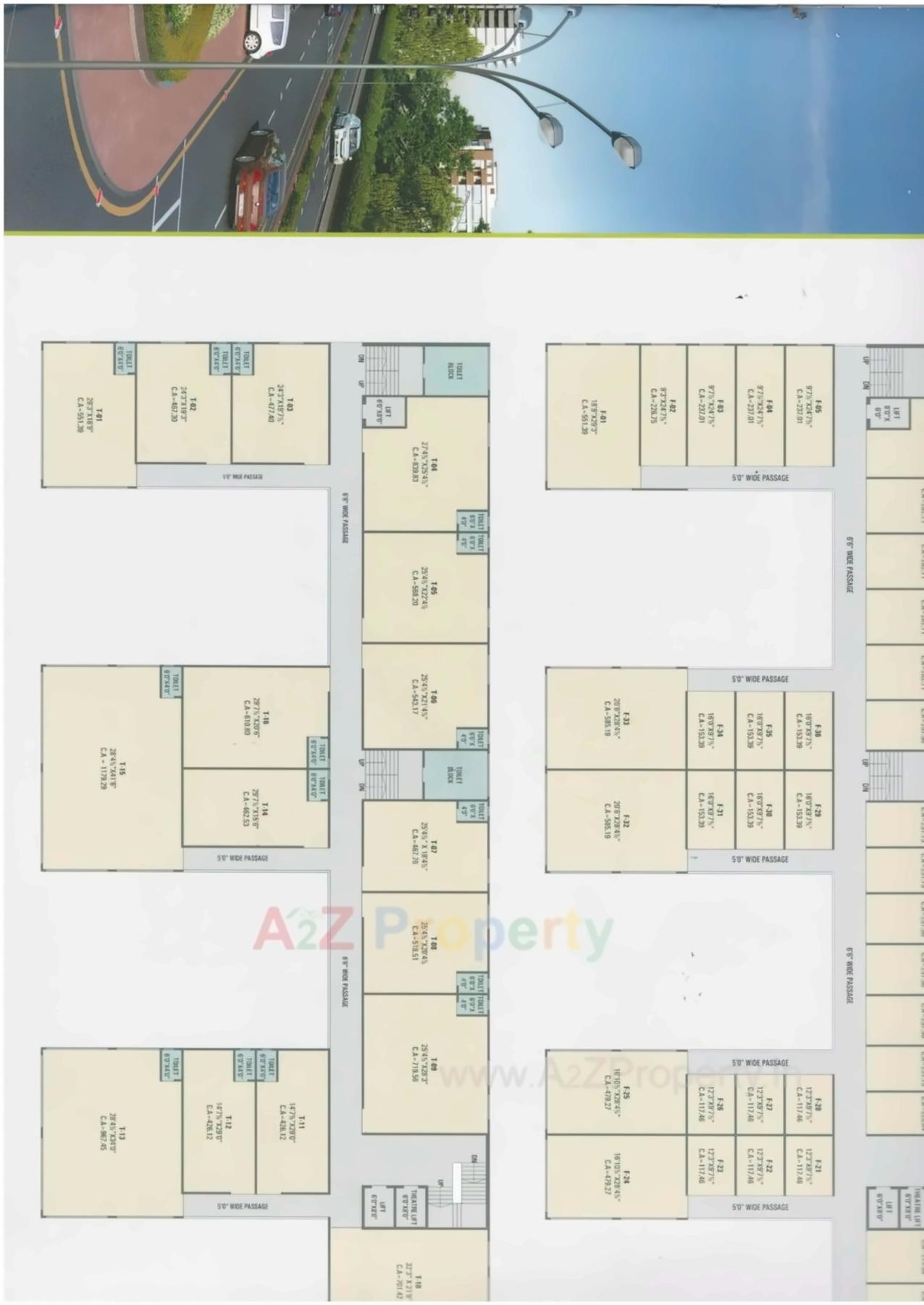 Layout of real estate project Tulsi Villa / Square located at Ankleshwar, Bharuch, Gujarat