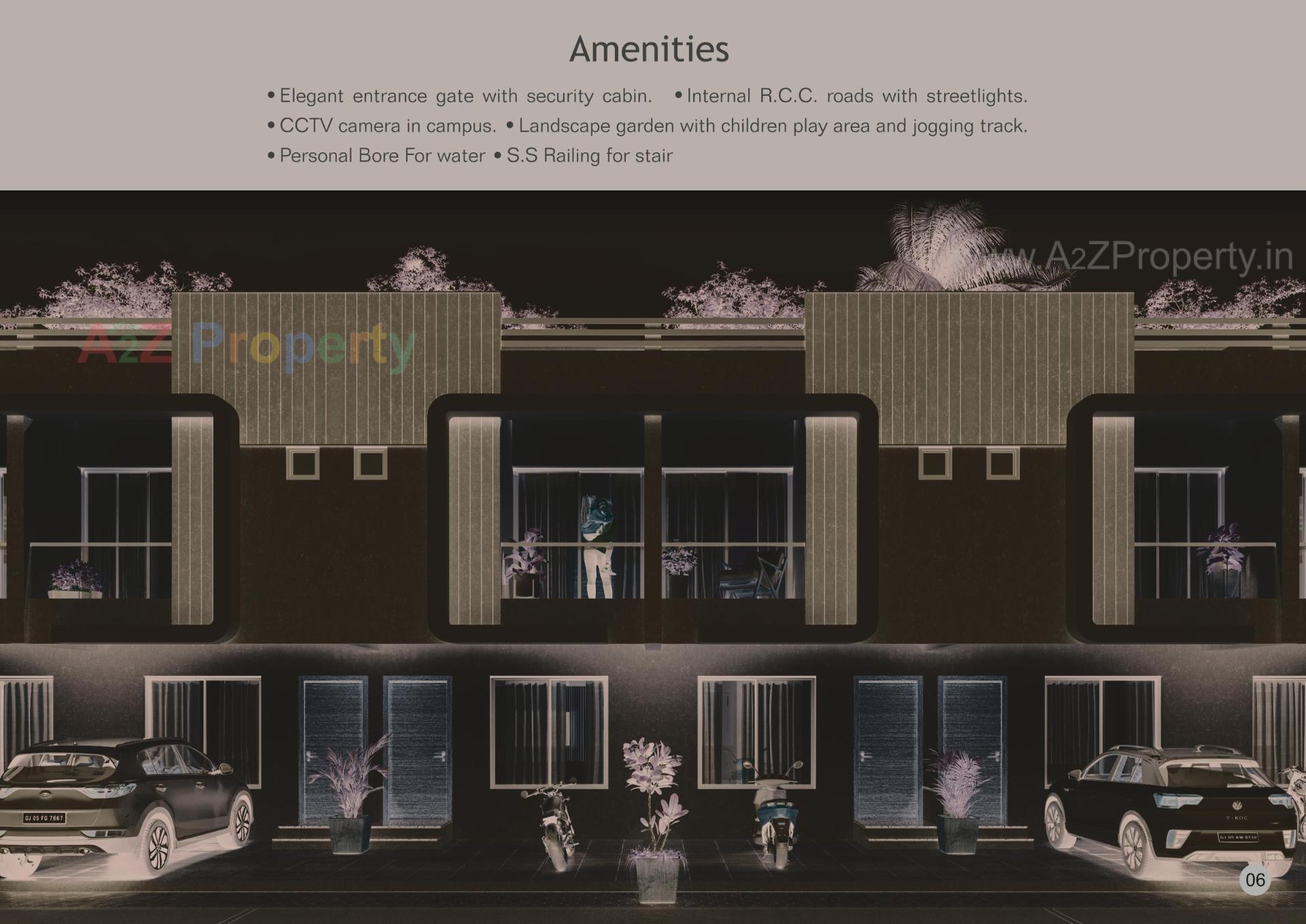 3D Elevation of real estate project Tulsi Villa located at Umraj, Bharuch, Gujarat