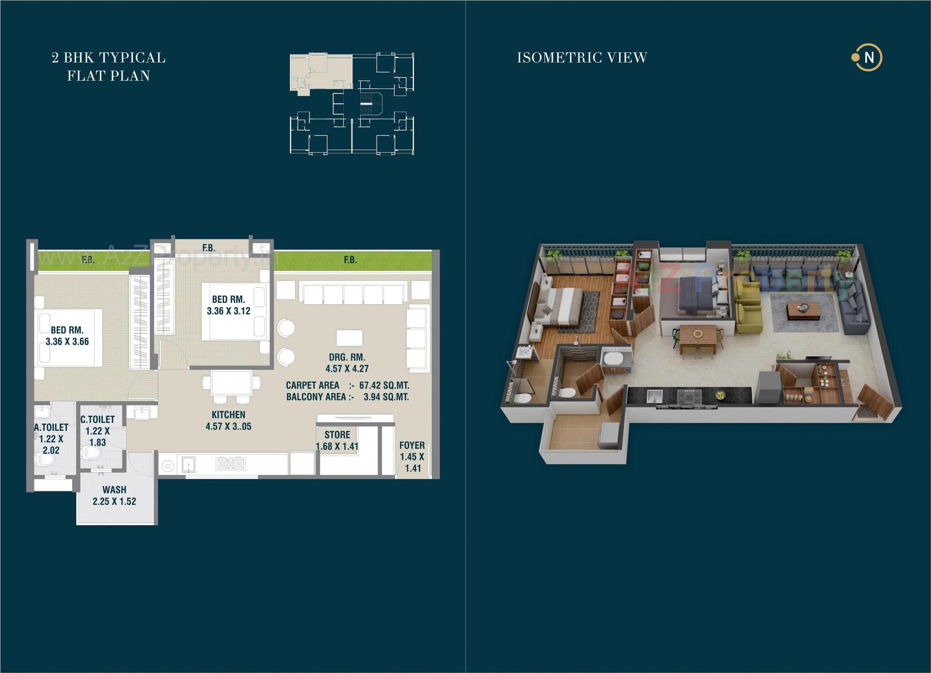 Layout of real estate project Venezia Sky located at Tavra, Bharuch, Gujarat
