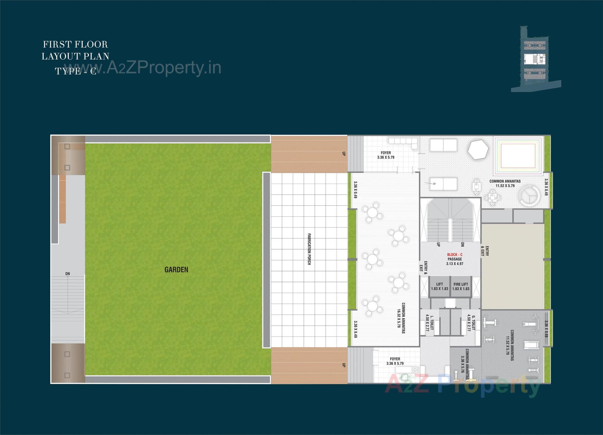 Layout of real estate project Venezia Sky located at Tavra, Bharuch, Gujarat