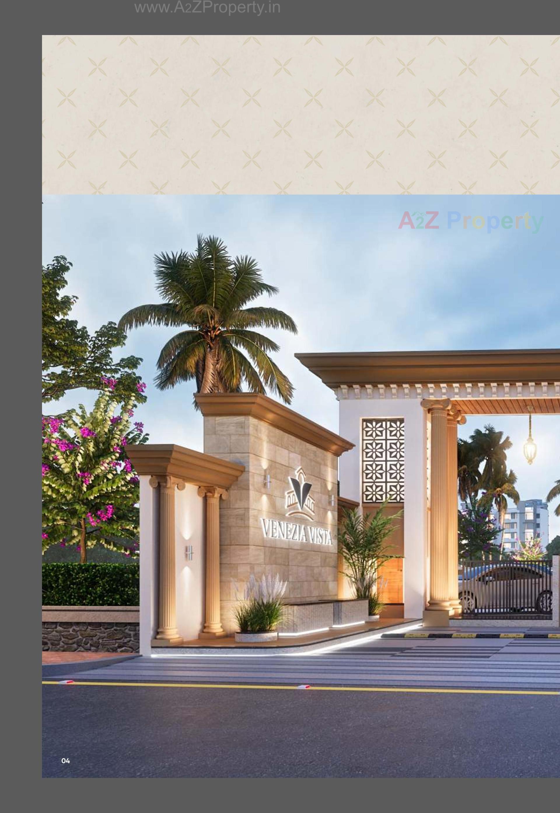 3D Elevation of real estate project Venezia Vista located at Zadeshwar, Bharuch, Gujarat