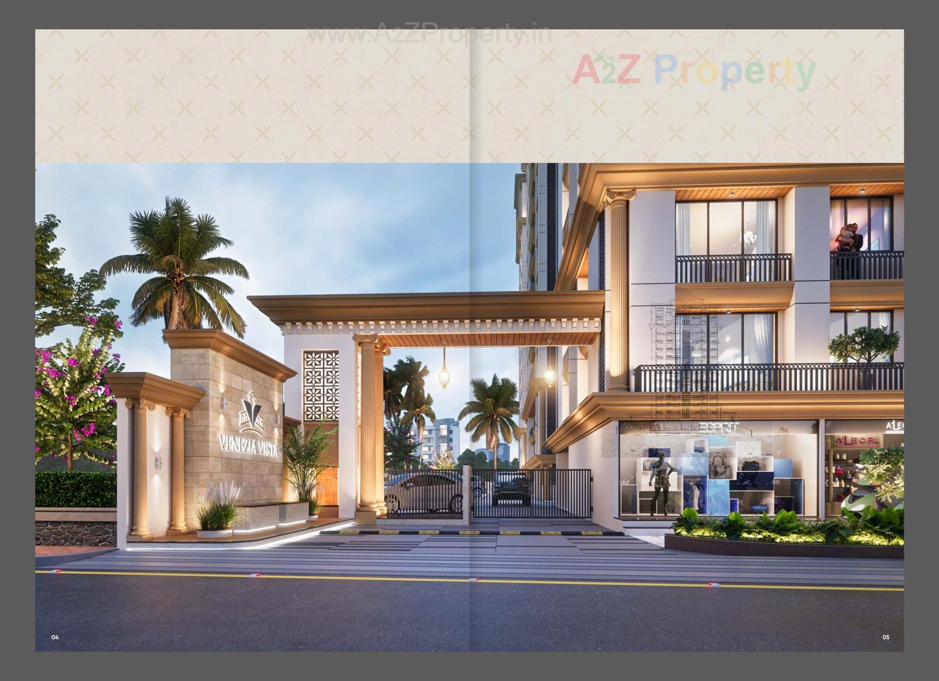 3D Elevation of real estate project Venezia Vista located at Zadeshwar, Bharuch, Gujarat