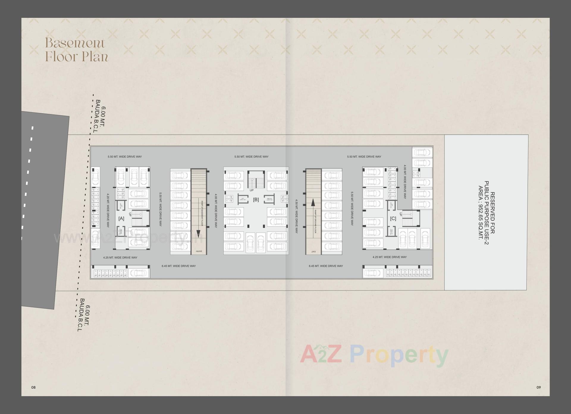Layout of real estate project Venezia Vista located at Zadeshwar, Bharuch, Gujarat