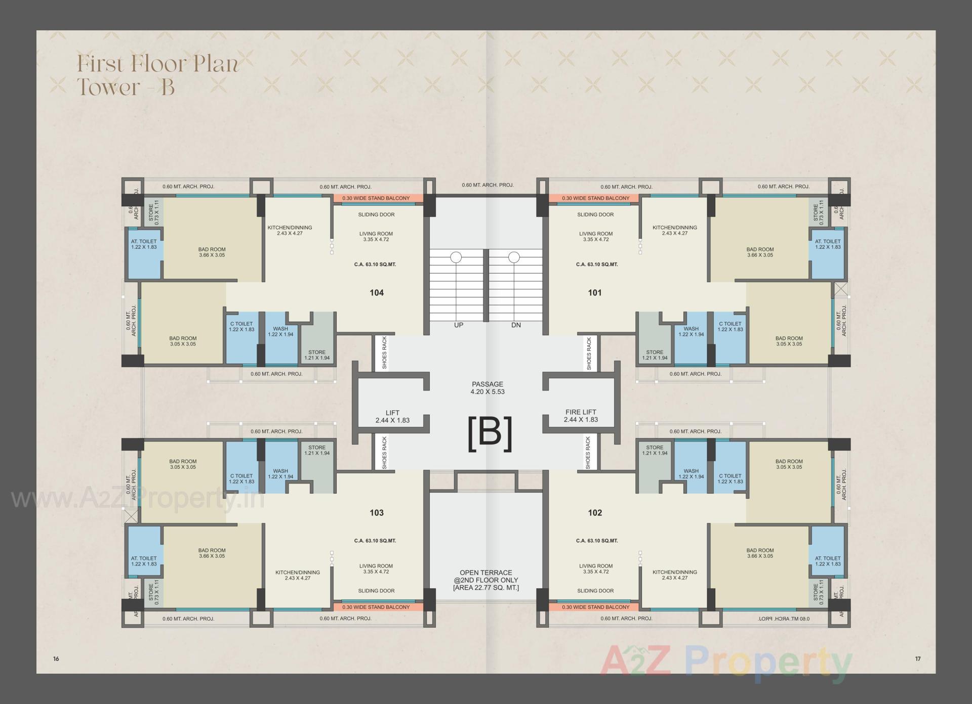Layout of real estate project Venezia Vista located at Zadeshwar, Bharuch, Gujarat