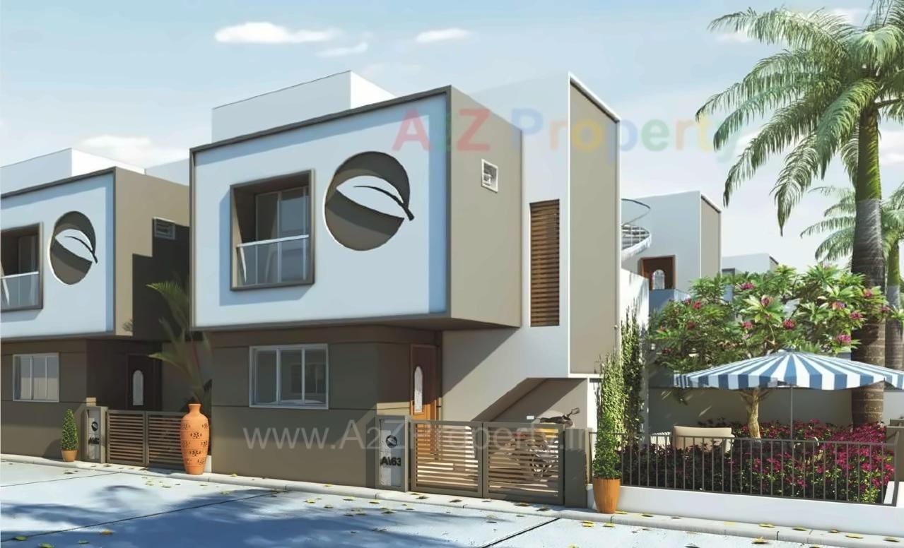 3D Elevation of real estate project Vishvam Green located at Nandelav, Bharuch, Gujarat