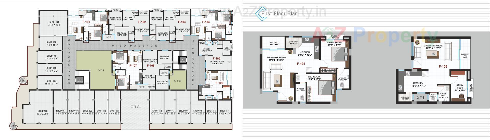 Layout of real estate project Vishwam Square located at Bharuch, Bharuch, Gujarat