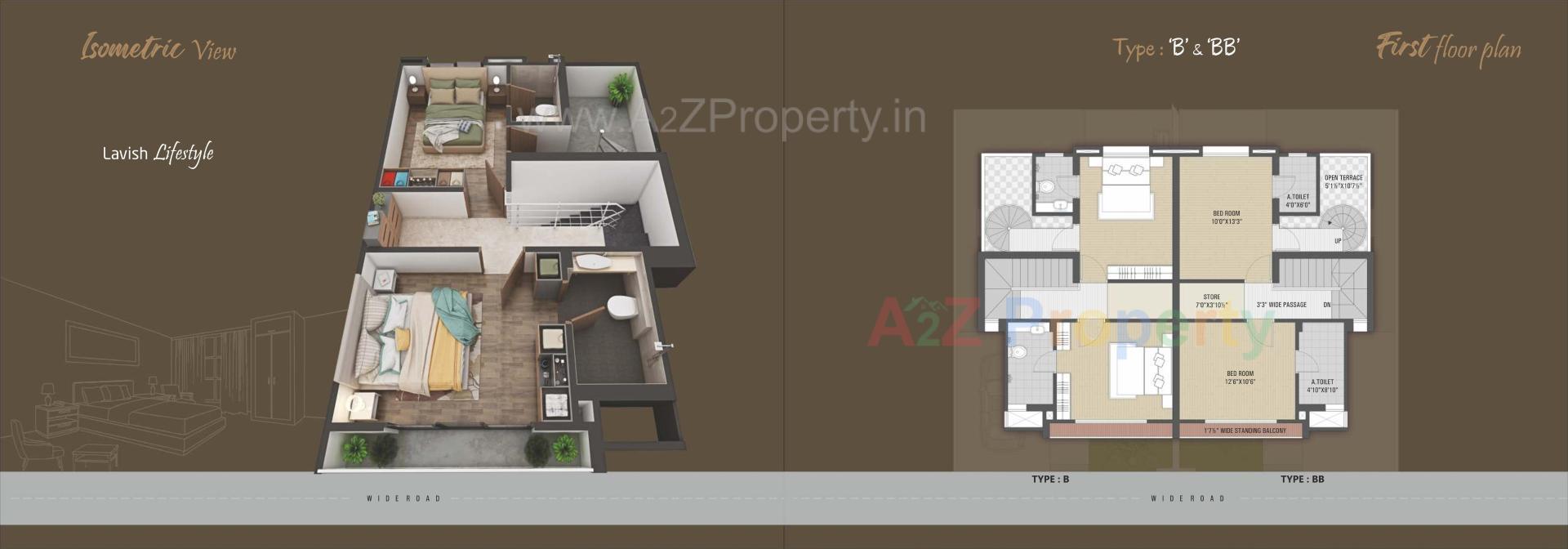 Layout of real estate project Vivanta The Grandeur () located at Bharuch, Bharuch, Gujarat