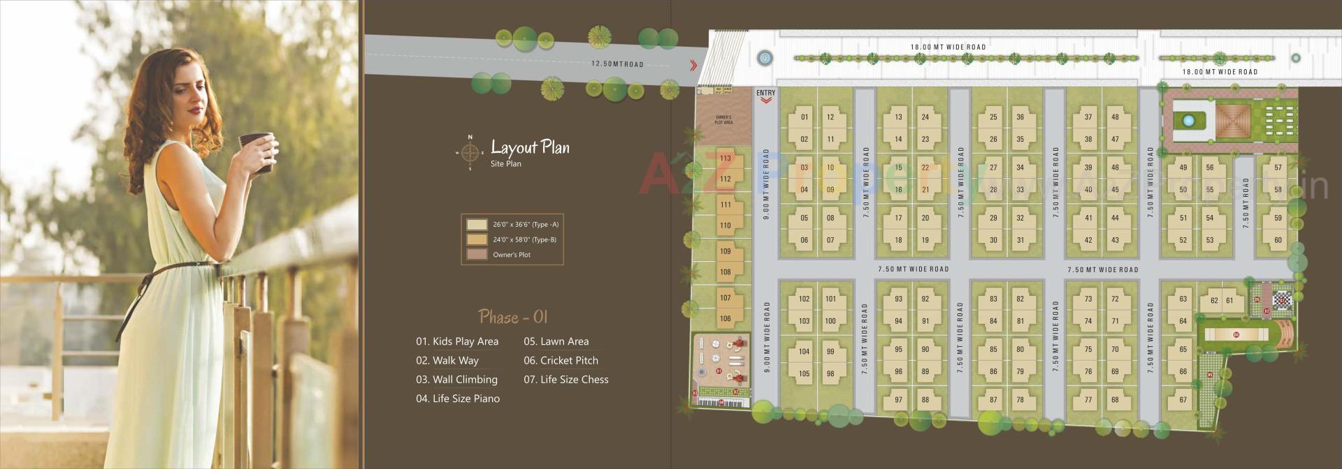 Layout of real estate project Vivanta The Grandeur () located at Bharuch, Bharuch, Gujarat