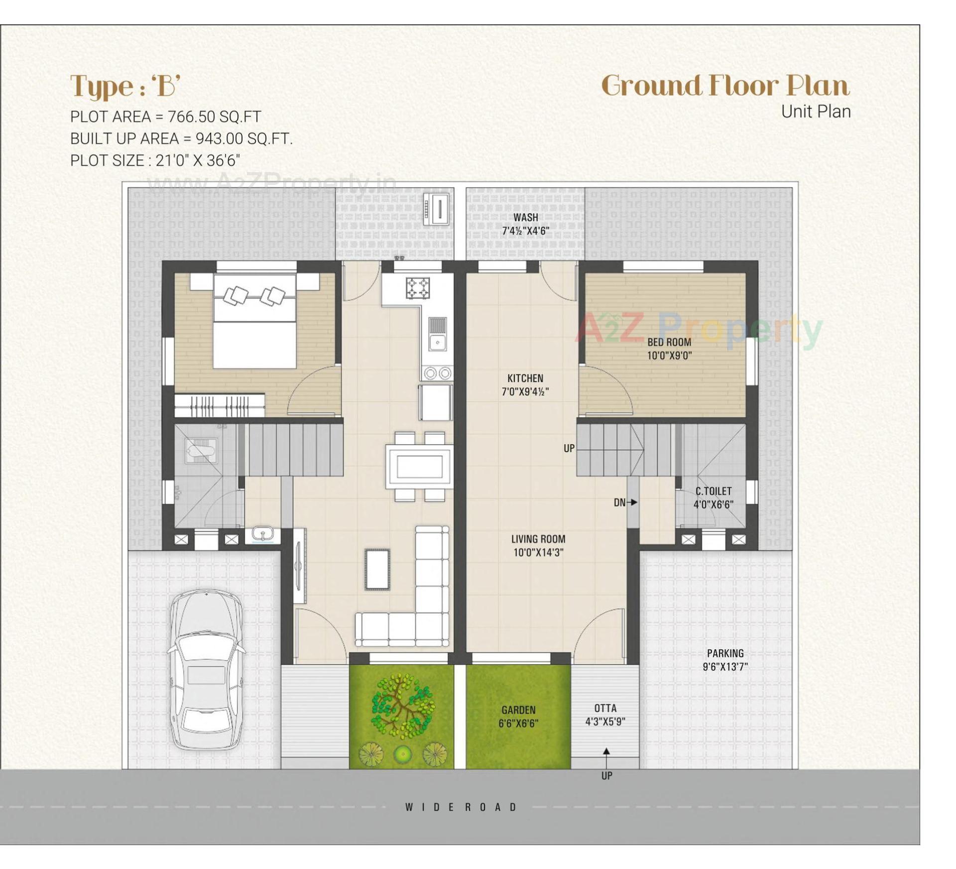 Layout of real estate project Vivanta The Grandeur located at Nandelav, Bharuch, Gujarat