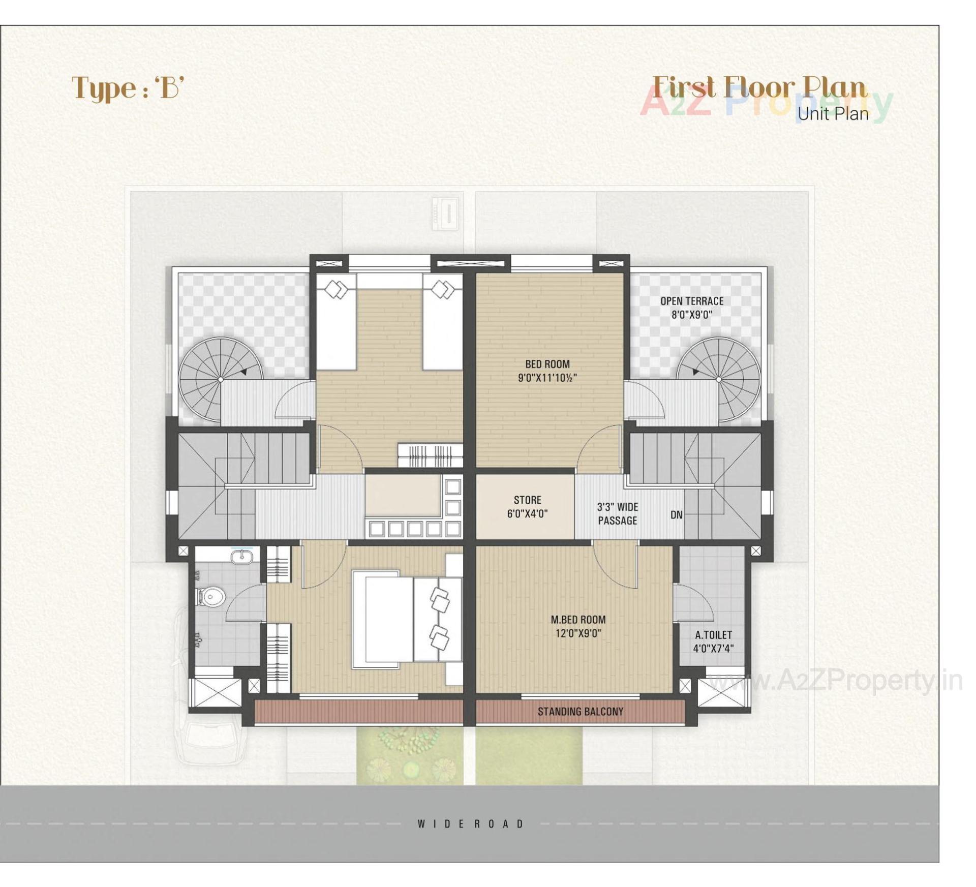 Layout of real estate project Vivanta The Grandeur located at Nandelav, Bharuch, Gujarat