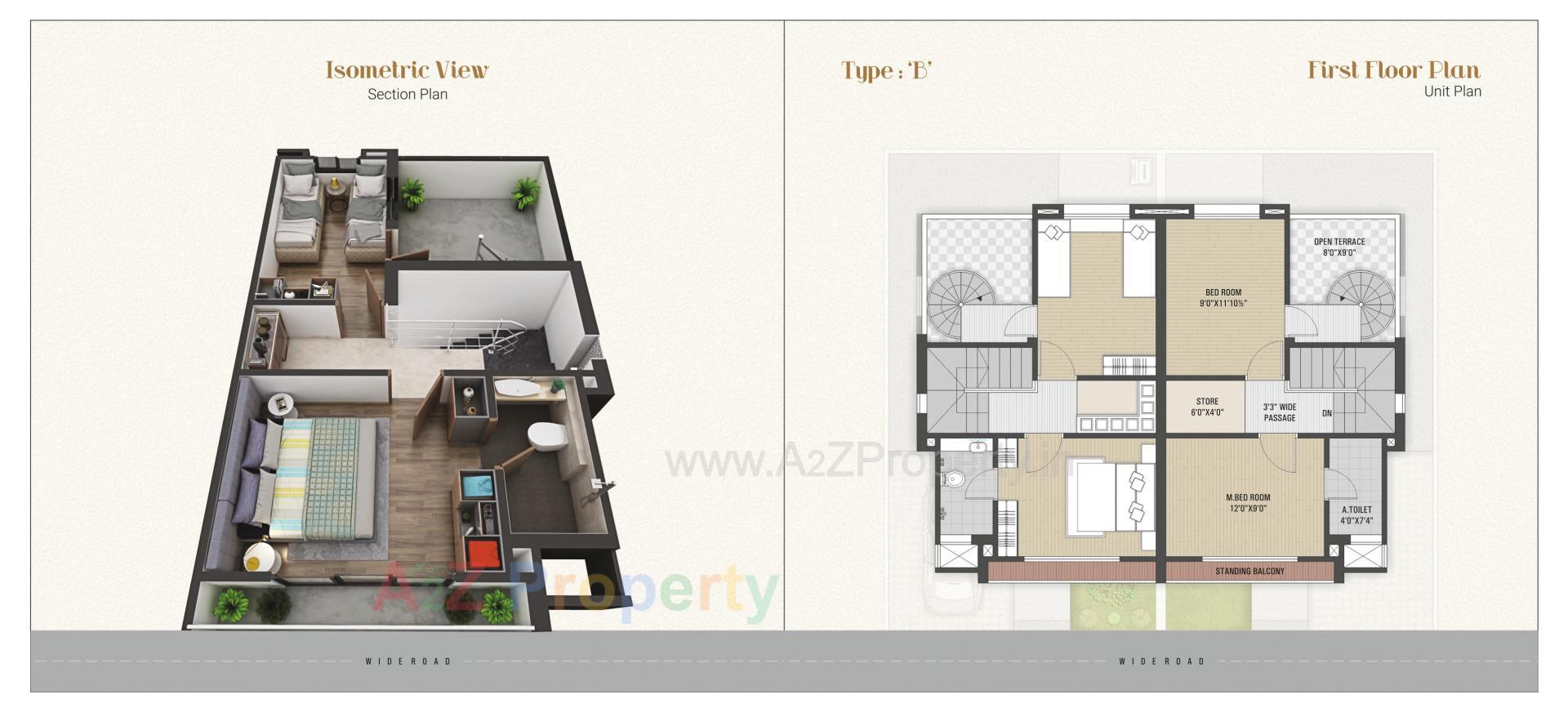 Layout of real estate project Vivanta The Grandeur located at Nandelav, Bharuch, Gujarat