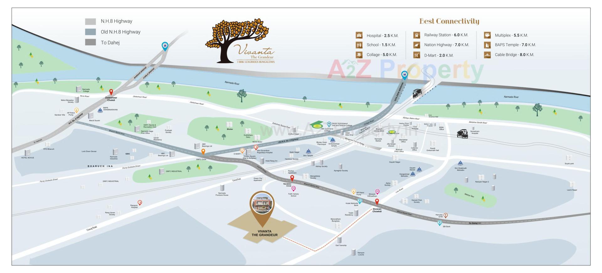  of real estate project Vivanta The Grandeur located at Nandelav, Bharuch, Gujarat