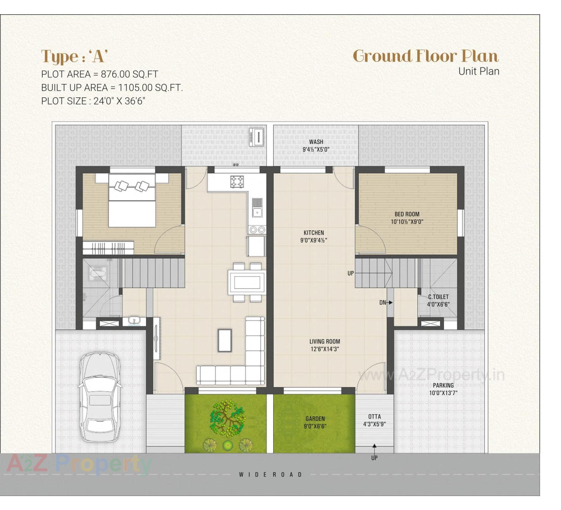 Layout of real estate project Vivanta The Grandeur located at Nandelav, Bharuch, Gujarat
