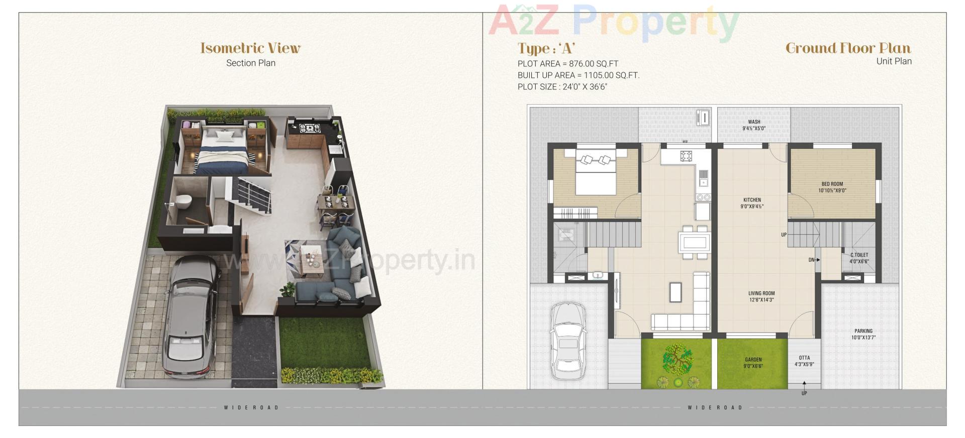 Layout of real estate project Vivanta The Grandeur located at Nandelav, Bharuch, Gujarat