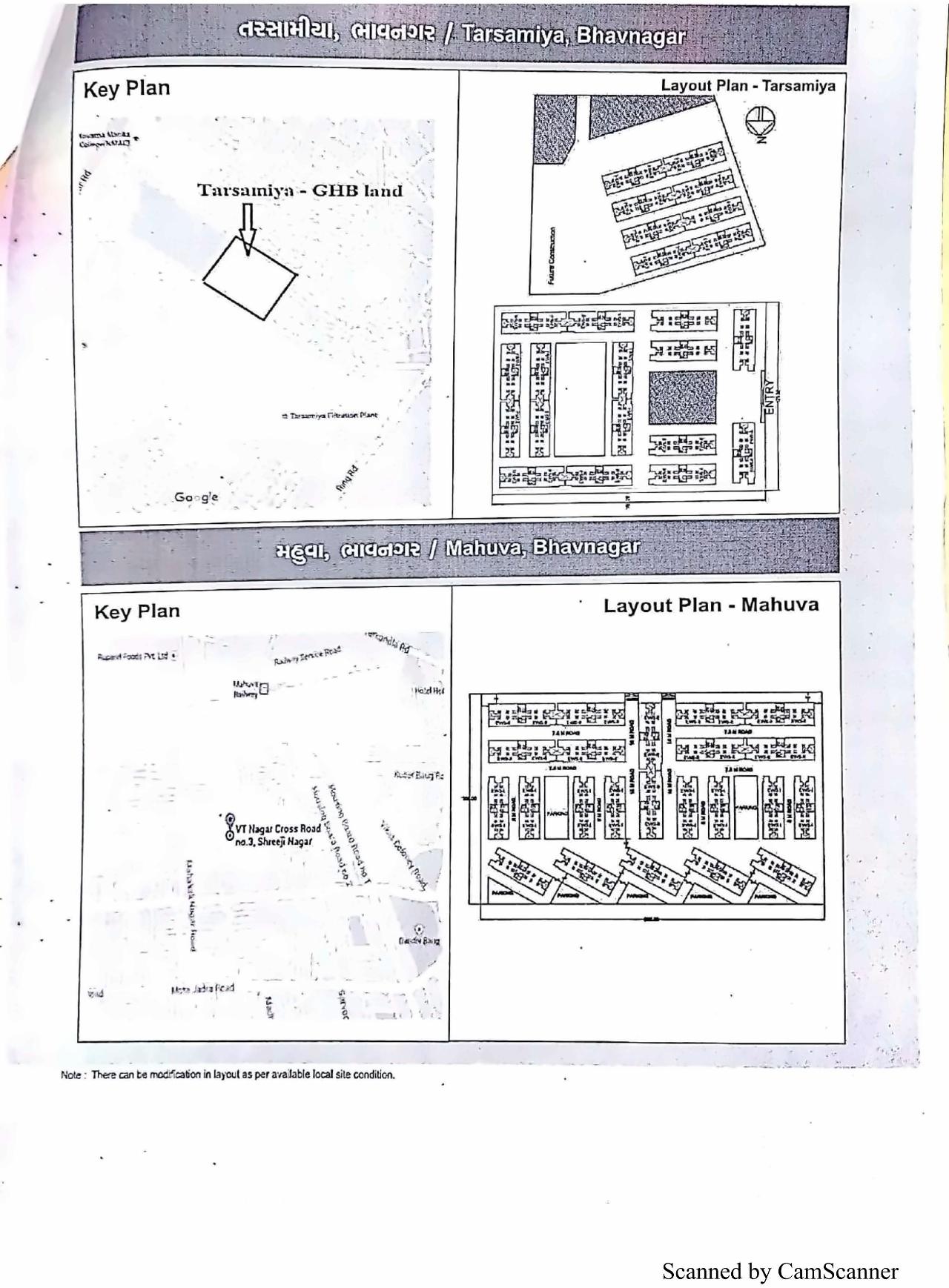 Layout of real estate project 160 Ews +   At Tarsamiya Bhavnagar located at Tarsamiya, Bhavnagar, Gujarat