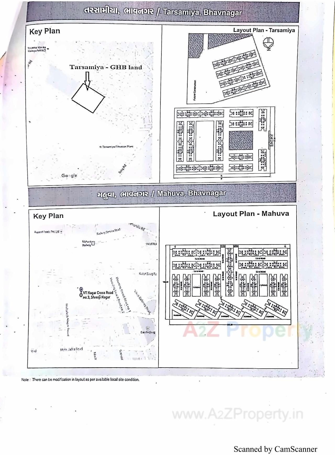 Layout of real estate project 896 Ews At R14 R15 R16 At Tarsamiya Bhavnagar located at Tarsamiya, Bhavnagar, Gujarat