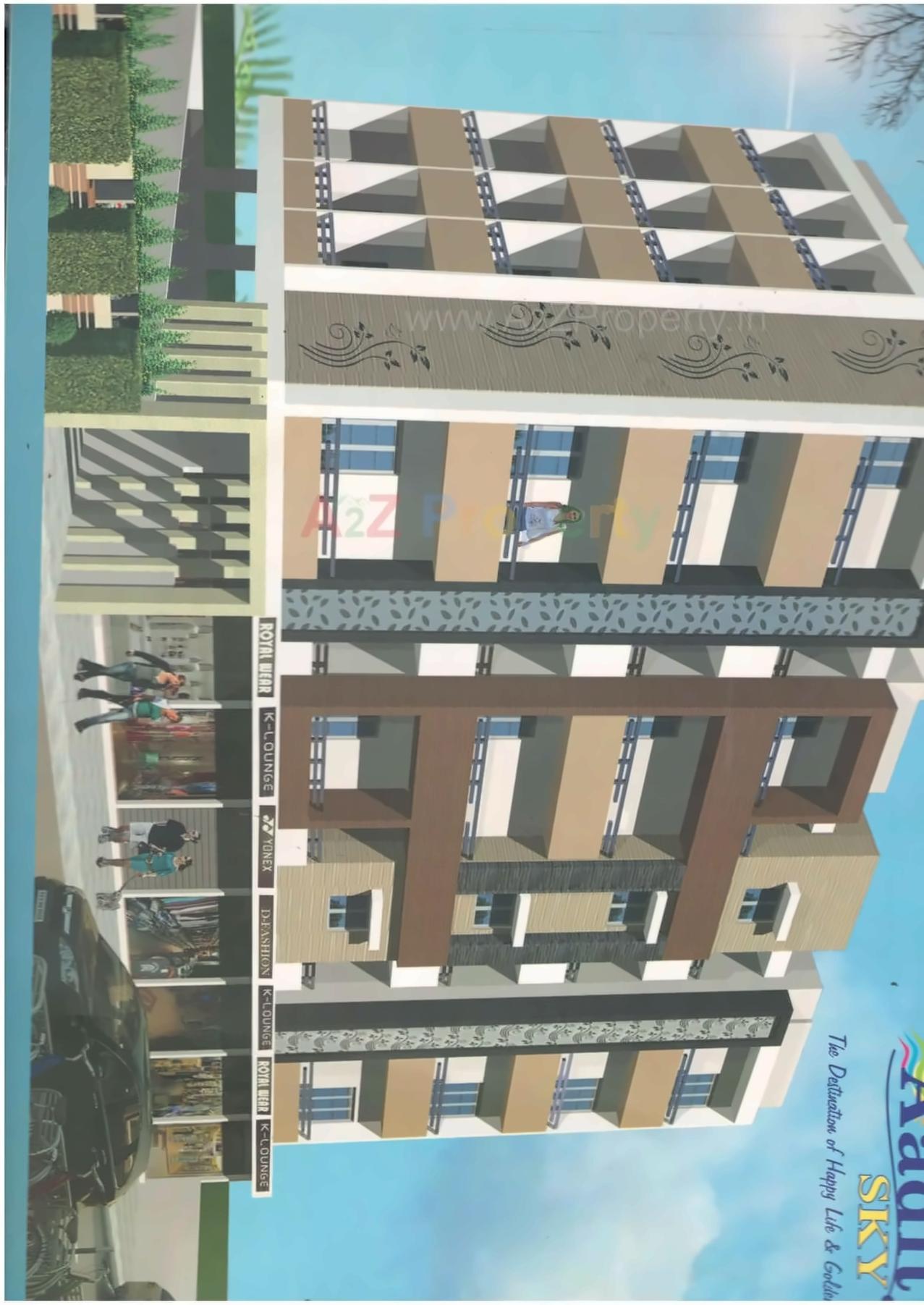 Layout of real estate project Aaditya Sky located at Chitra, Bhavnagar, Gujarat