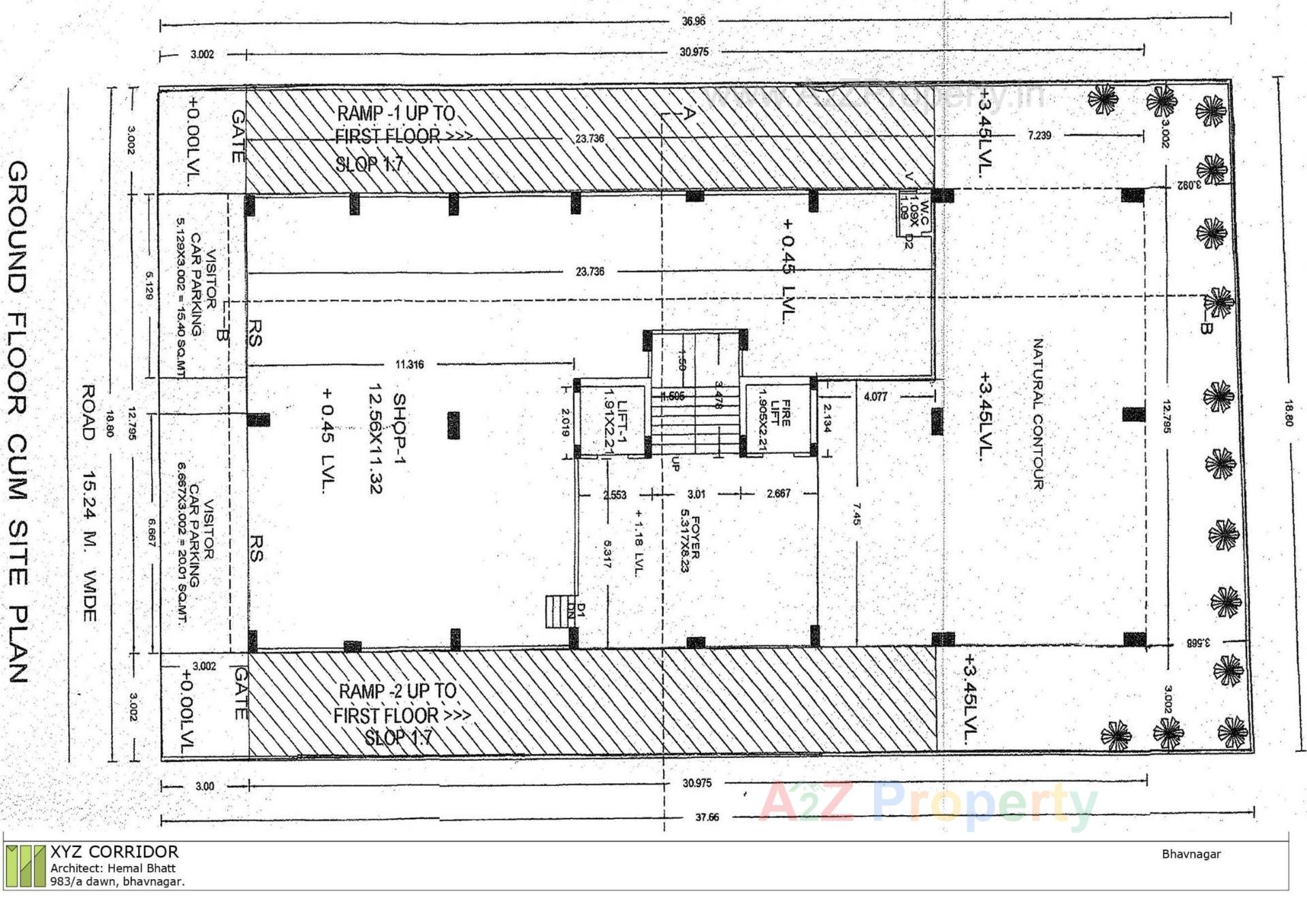 Layout of real estate project Aangi Elysium located at Bhavnagar, Bhavnagar, Gujarat