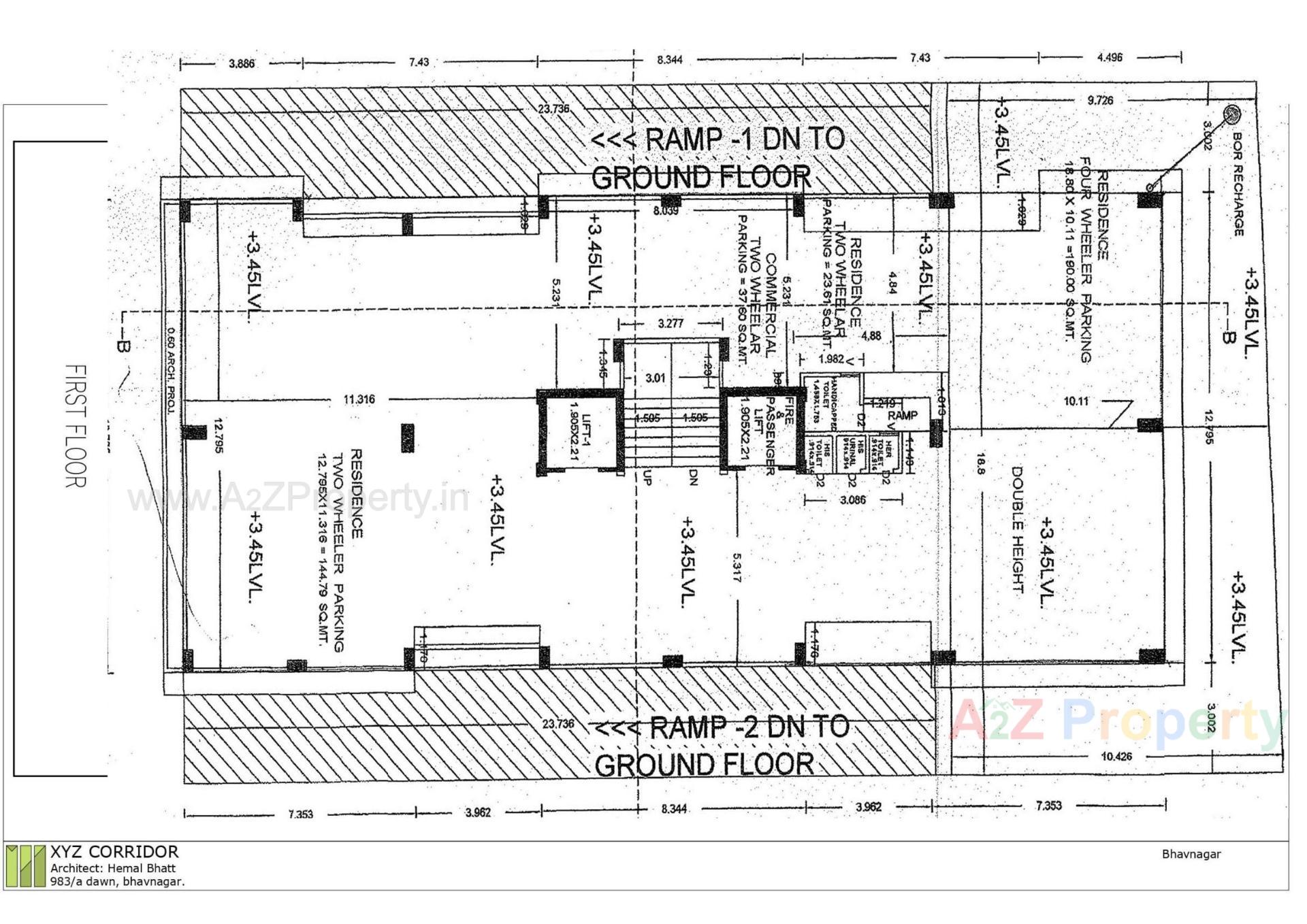 Layout of real estate project Aangi Elysium located at Bhavnagar, Bhavnagar, Gujarat